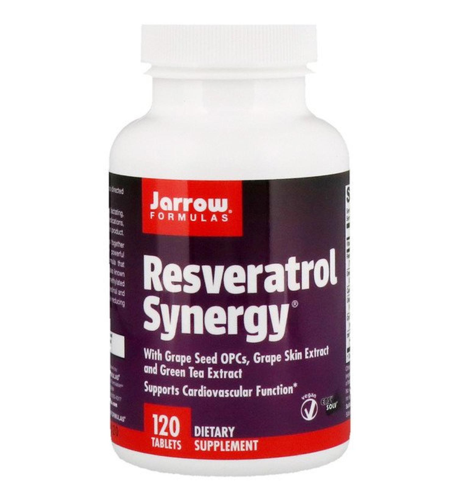 Jarrow Formulas Resveratrol Synergy 120 Tablets