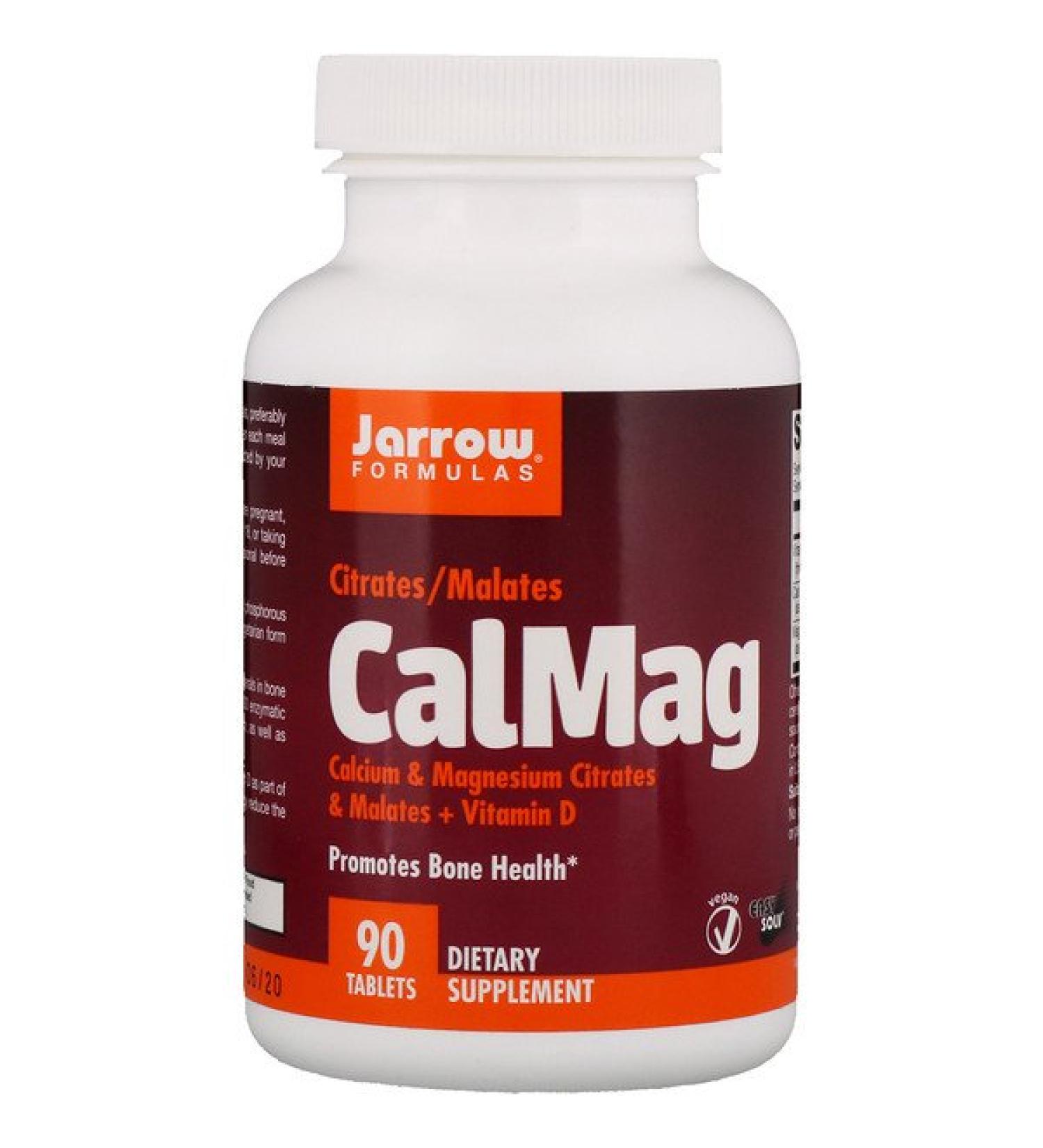 Jarrow Formulas CalMag Citrates/Malates 90 Tablets
