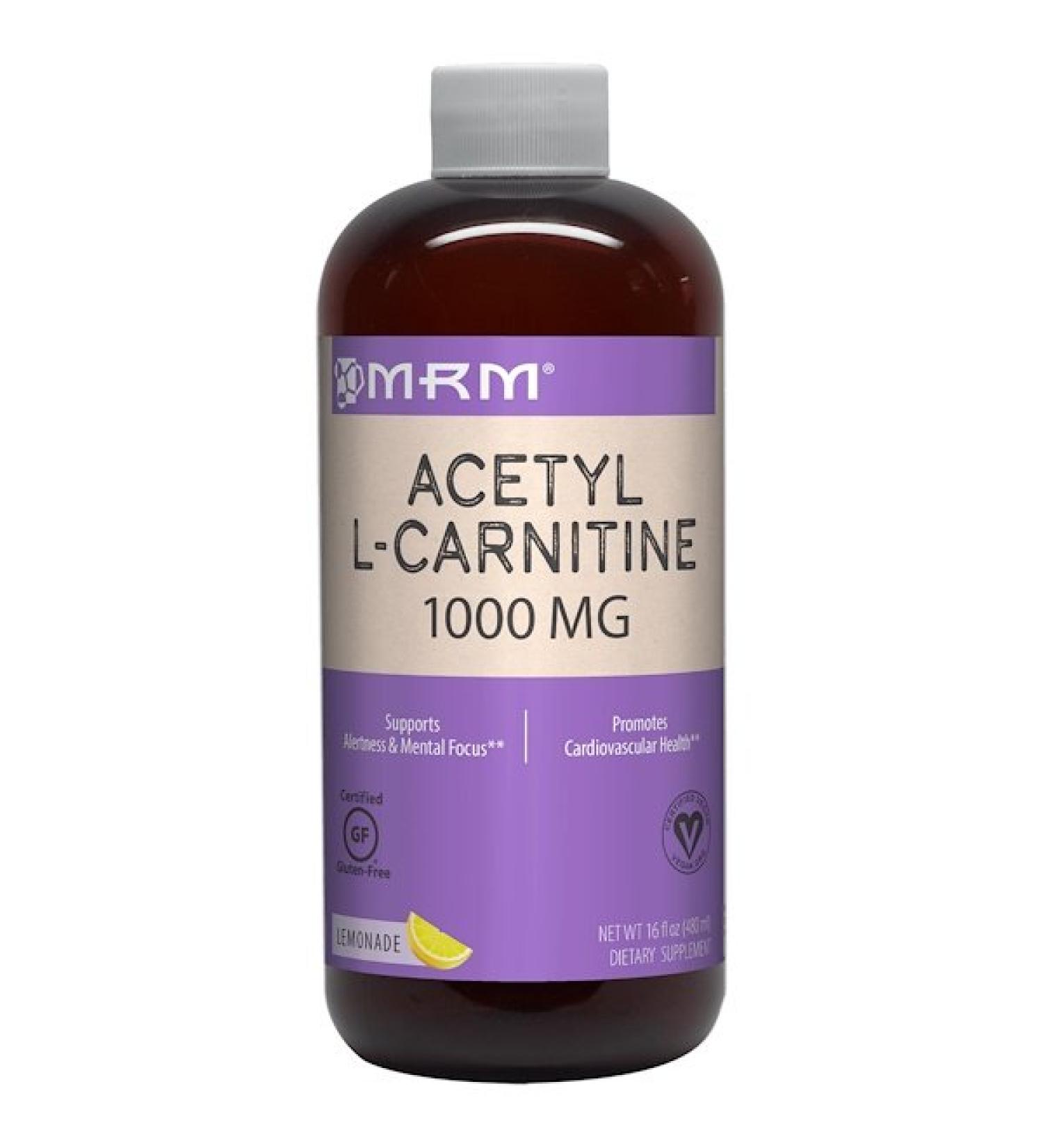 MRM Acetyl L-Carnitine Lemonade 1000 mg 16 fl oz (480 ml)