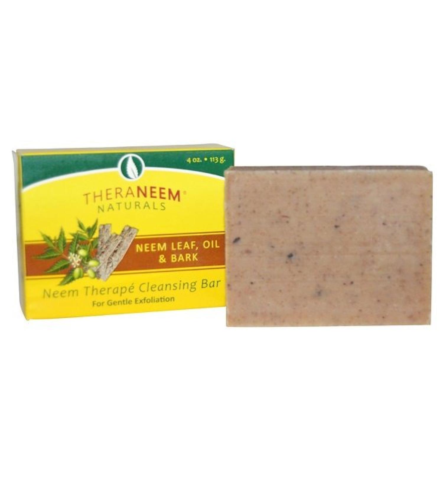 Organix South TheraNeem Naturals Neem Therapé Cleansing Bar Neem Leaf Oil & Bark 4 oz (113 g)