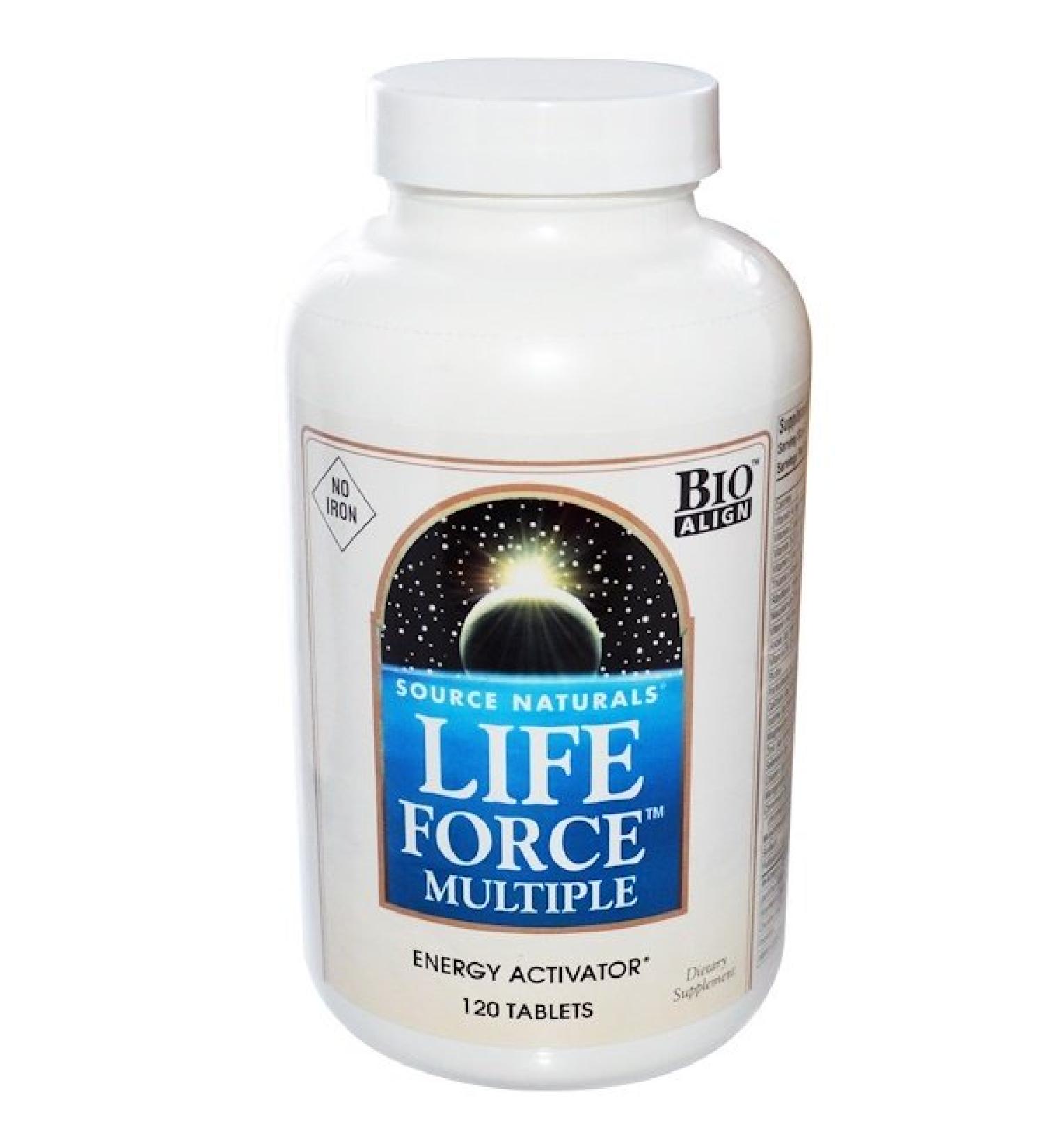 Source Naturals Life Force Multiple No Iron 120 Tablets