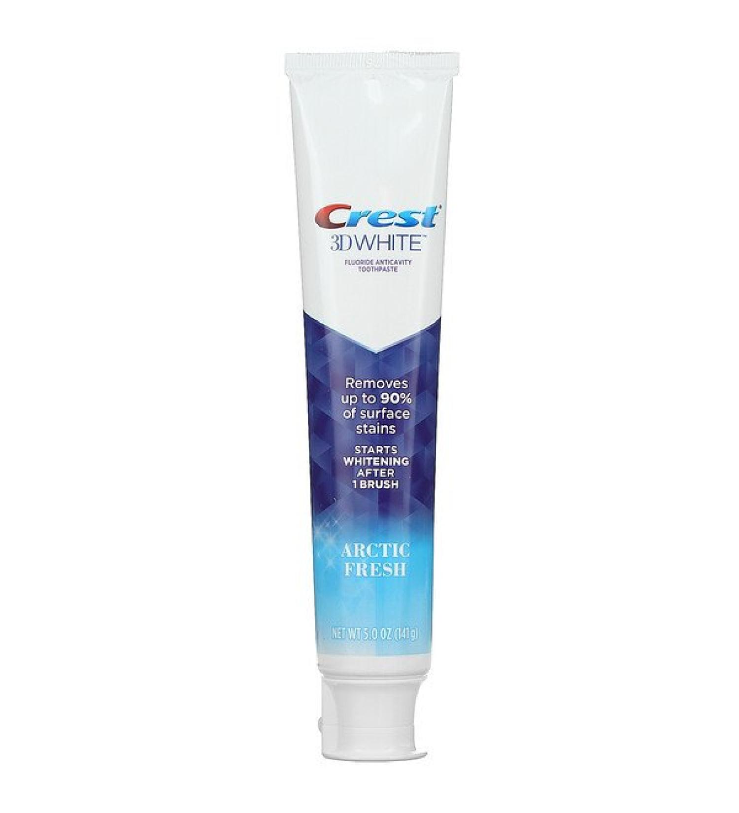 Crest 3D White Fluoride Toothpaste Arctic Fresh 5 oz - Anticavity & Whitening Formula - Buy Online on GoSupps.com