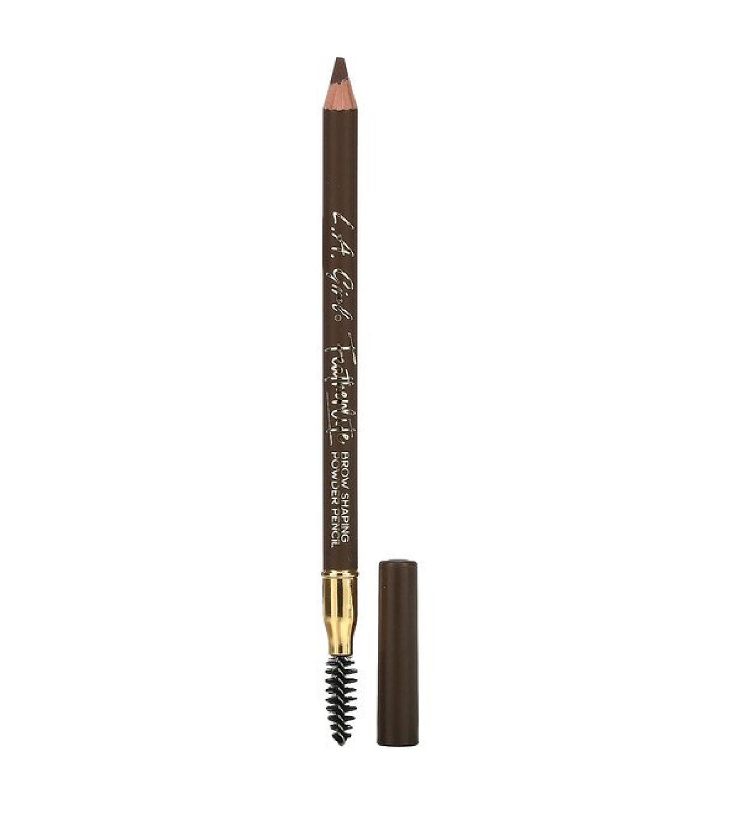 L.A. Girl Featherlite Brow Shaping Powder Pencil - Medium Brown 0.04 oz | Perfect Eyebrow Tool - Buy Online on GoSupps.com