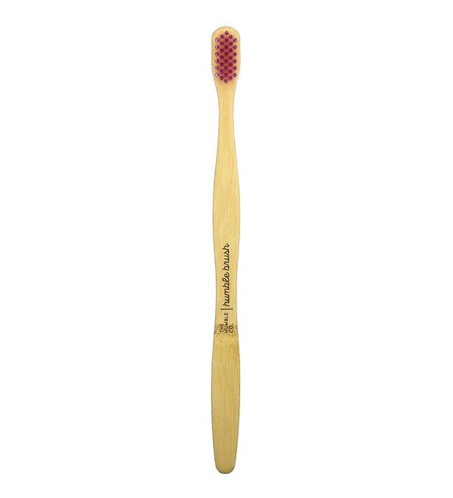 Bamboo Toothbrush for Adults - The Humble Co. Sensitive Pink | Eco-Friendly Oral Care - Buy Online on GoSupps.com