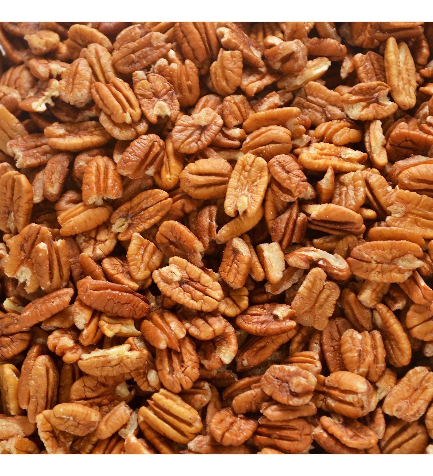 Fresh Shelled Texas Native Pecan Halves - Certified Pesticide-free and Wild-harvested 2 Lb. 2 Pound (Pack of 1)