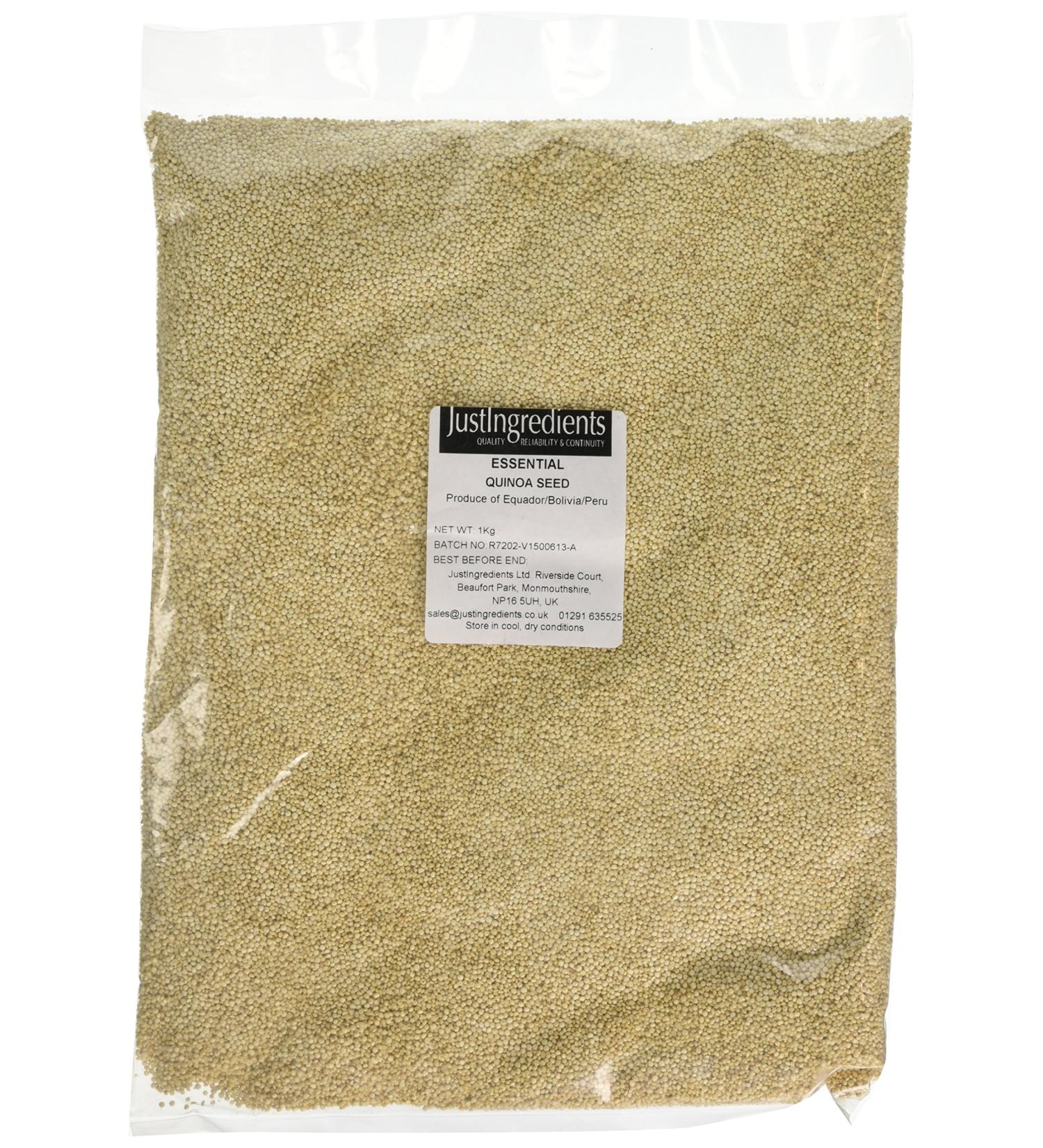 JustIngredients Essentials Quinoa Seeds 1 kg - Buy Online on GoSupps.com