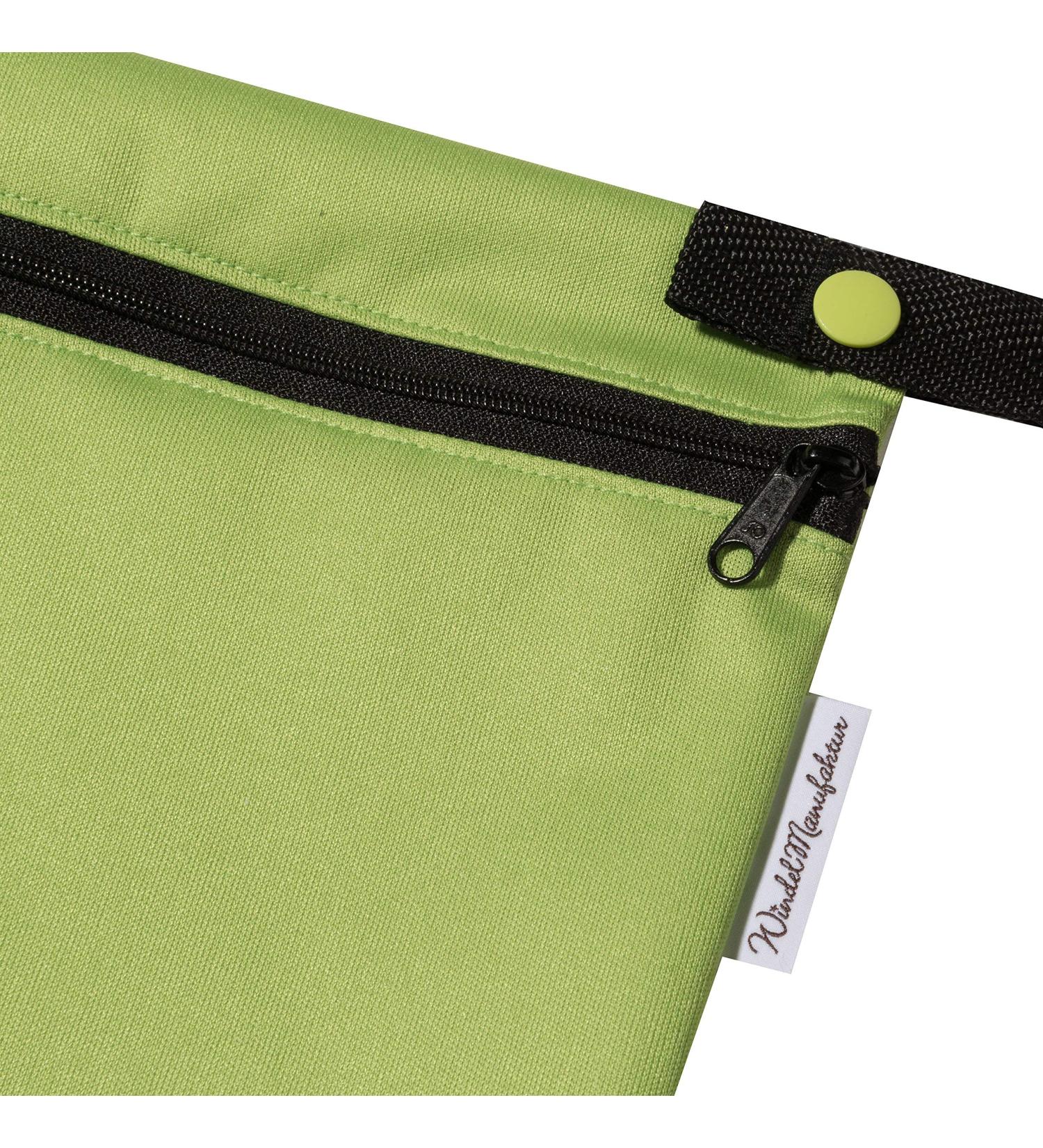 Windelmanufaktur Wetbag atmungsaktive und wasserabweisende Nasstasche - Made in Germany (groß hellgr n) L Hellgr n