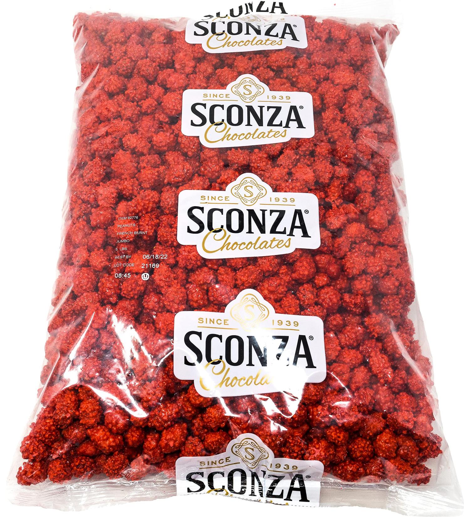 French Burnt Peanuts 5LB Bag by Sconza Chocolates | Sweet & Crunchy Roasted Peanuts in Candy Shell | Old Fashioned Bulk Candy - Buy Online on GoSupps.com