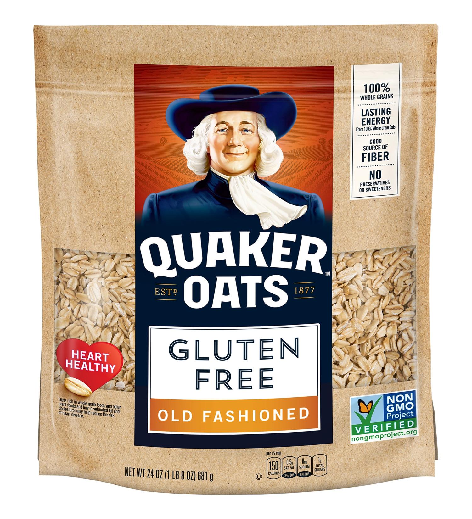 Quaker Gluten Free Old Fashioned Oats 24oz - Non-GMO Project Verified - Buy Online on GoSupps.com