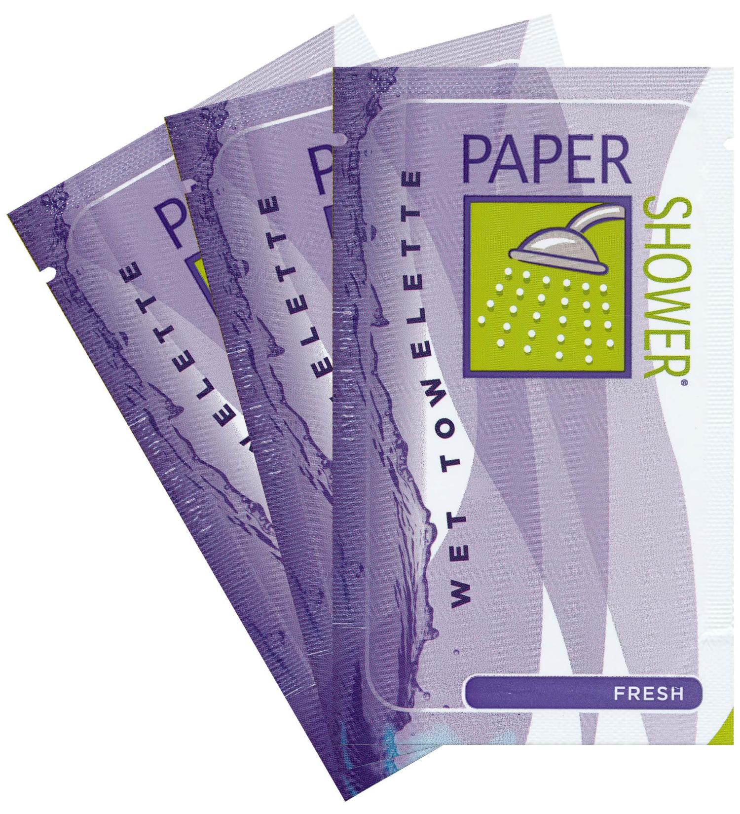 Paper Shower - Fresh - Body Wipe Company - Wet towelette - On the go shower body wipe for all ages - Body cleaning towelettes - 30 Individual Packs 30 packs