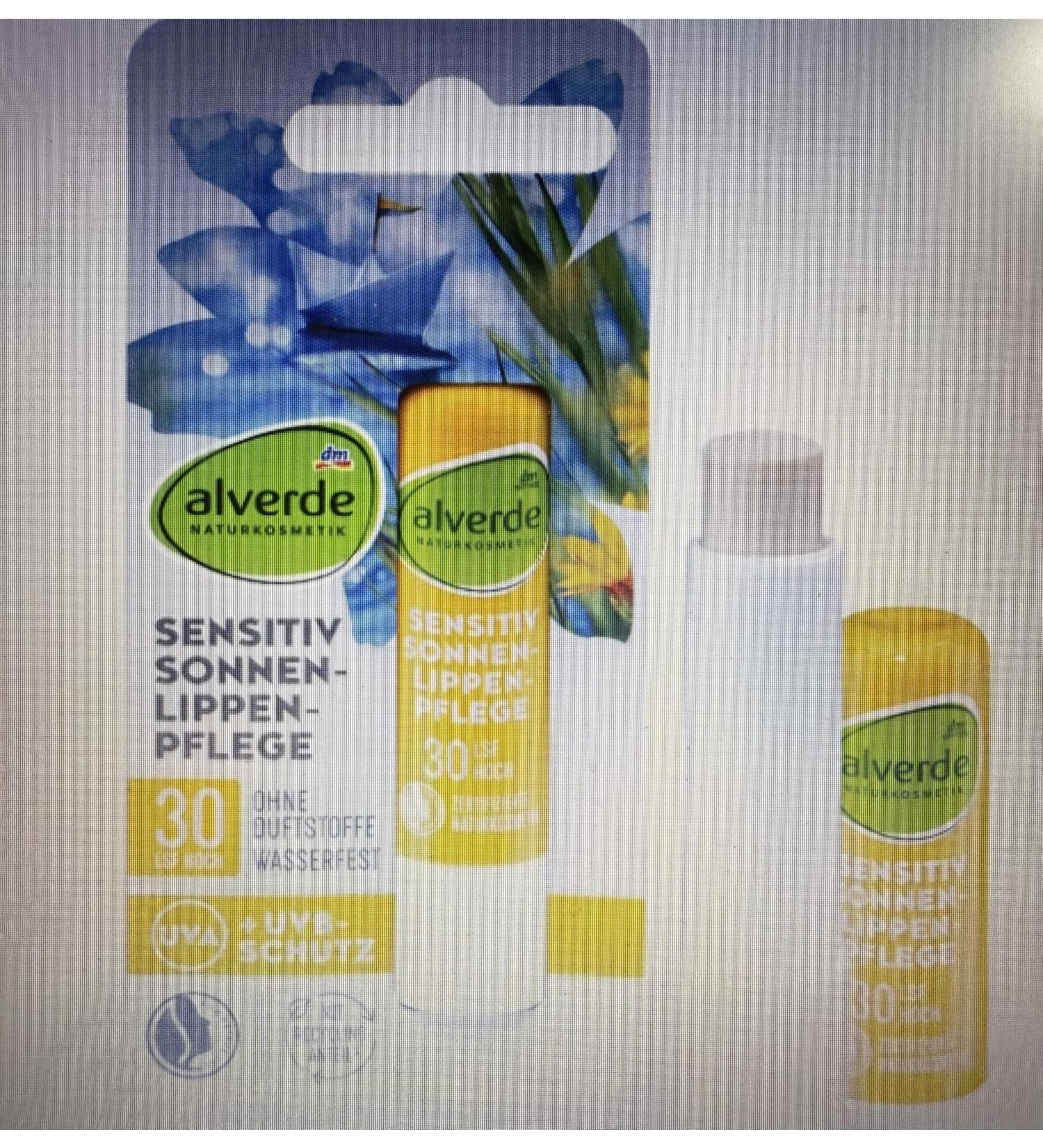 alverde NATURKOSMETIK lip balm sensitive SPF 30 48 g