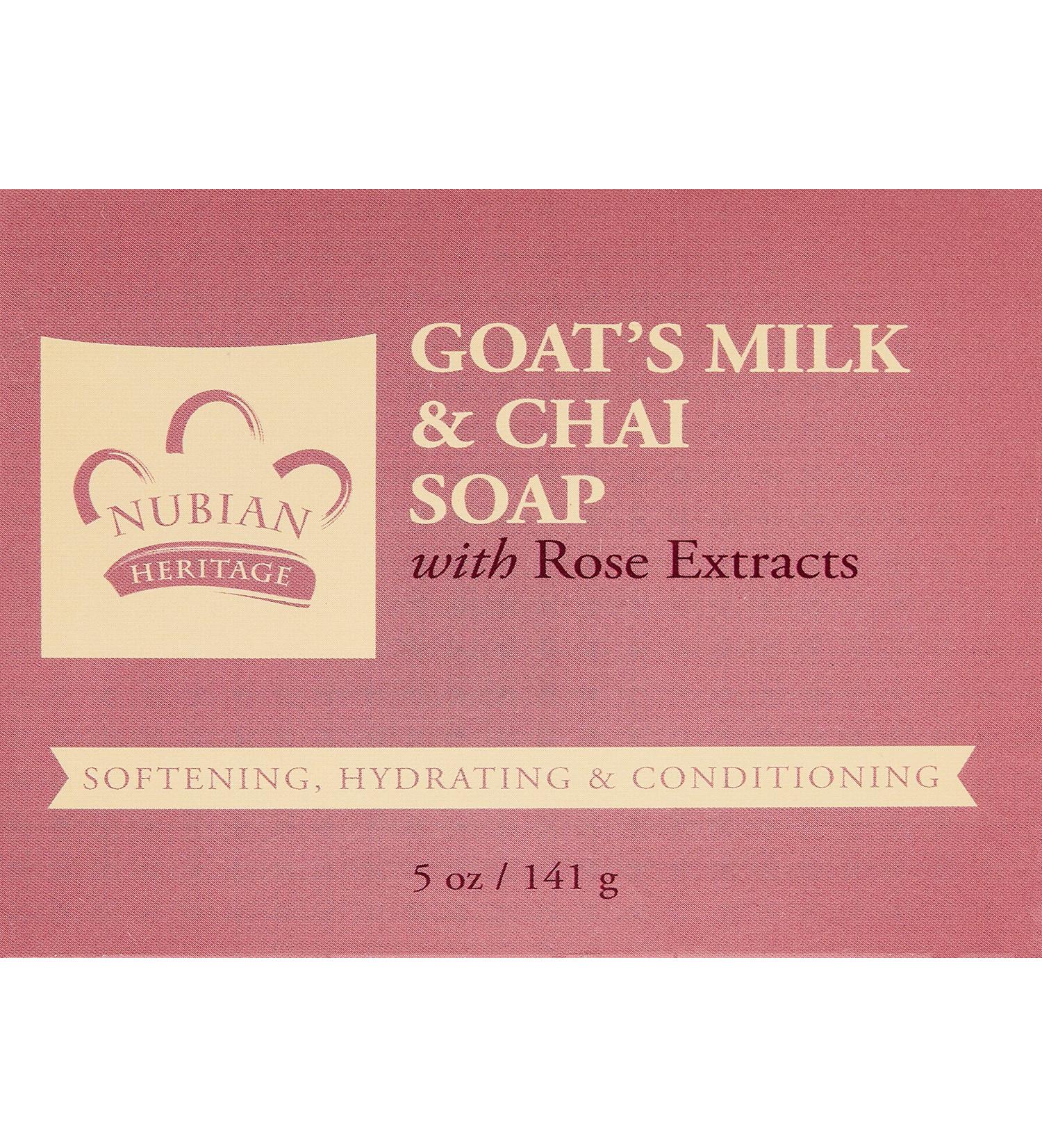 Nubian Heritage Goat's Milk and Chai Soap - 6 Pack - Buy Online on GoSupps.com