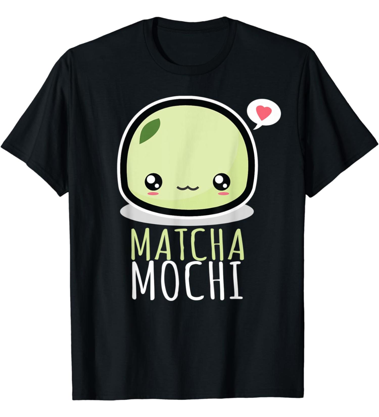 Funny Matcha Tea Mochi Japanese Kawaii Manga T-Shirt