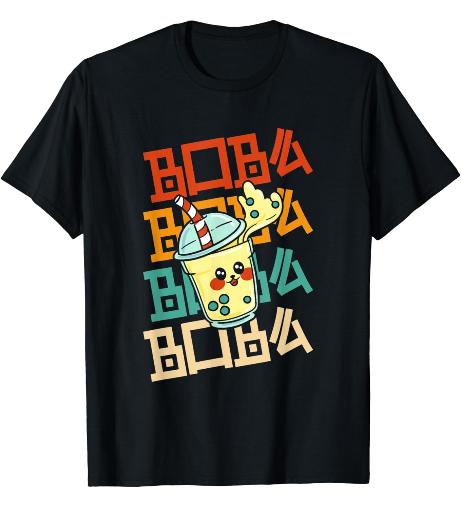 Boba Boba Boba Bubble Tea for a Kawaii Japan Friends T-Shirt