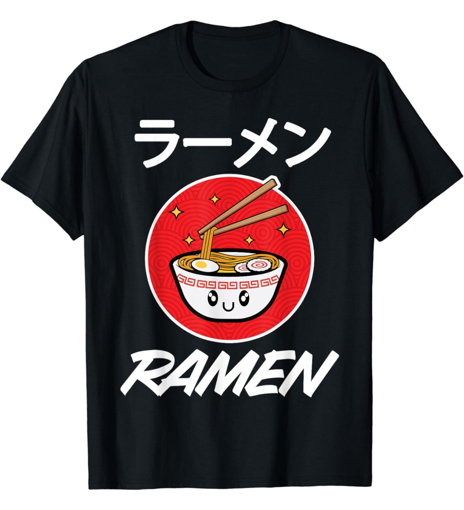 Ramen Design Noodles Anime Merch Manga Japan Kawaii Ramen T-Shirt