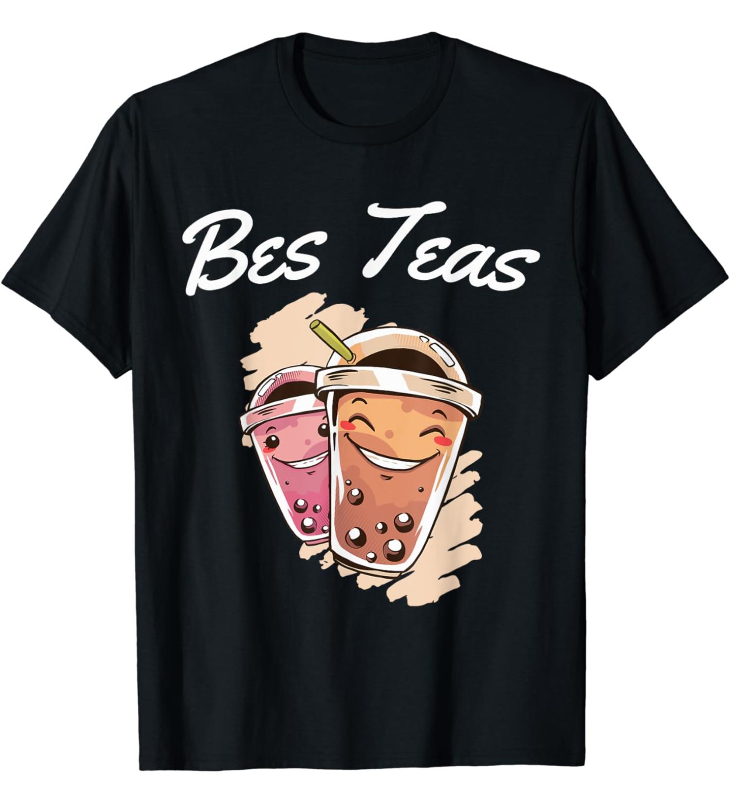 Bes Teas Best Friends for a Kawaii Japan Friends Boba Tea T-Shirt