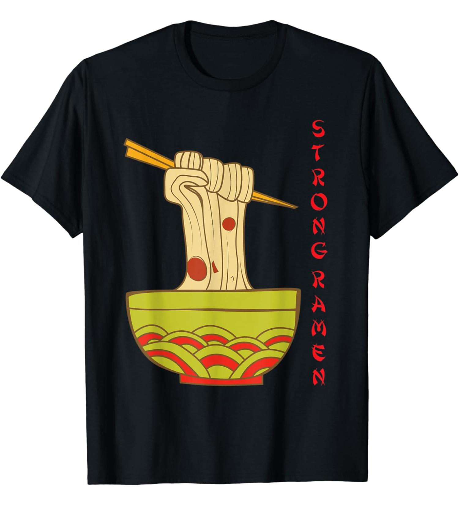 Strong Ramen Asian Noodles Workout Jag Joke Gift