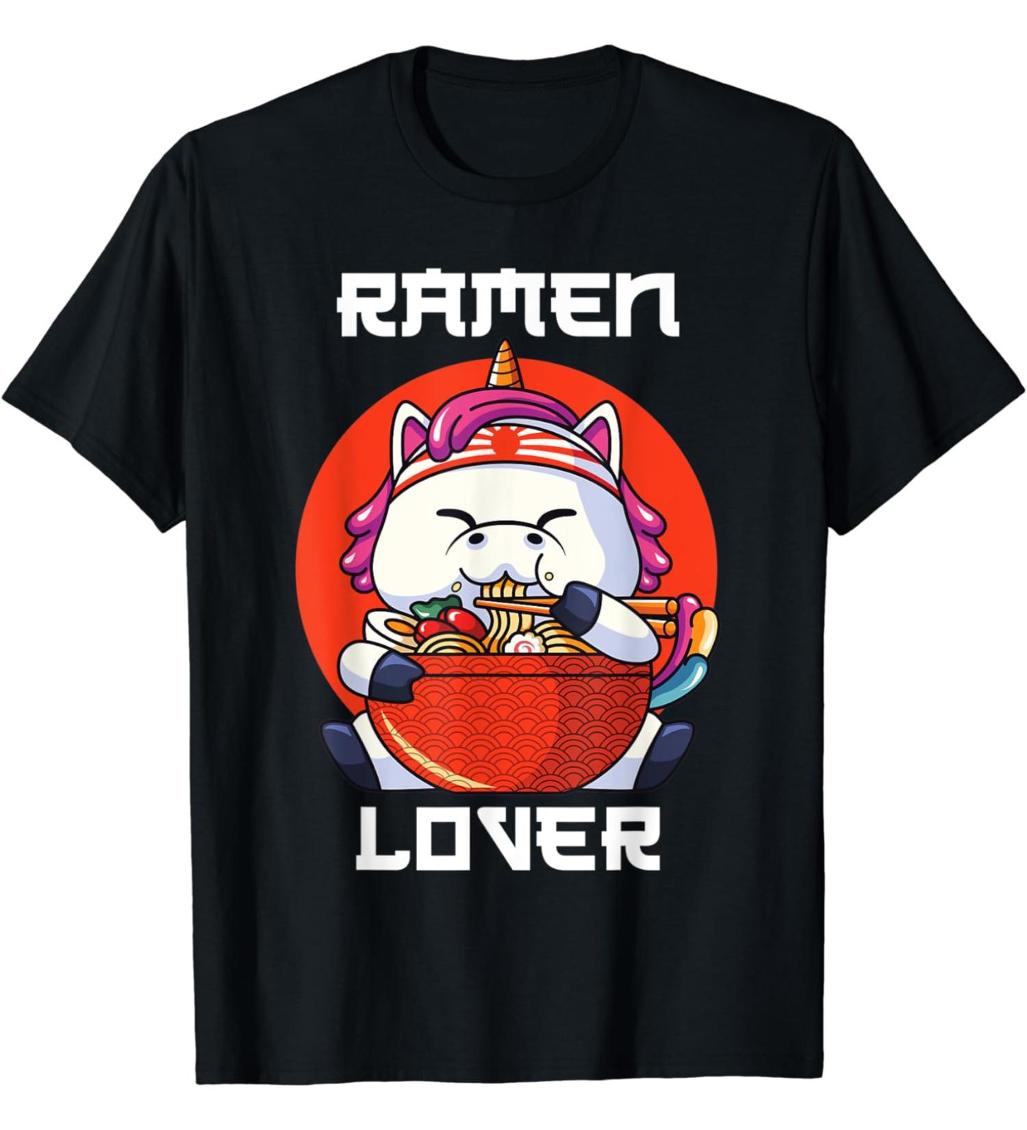 Ramen Noodle Soup Unicorn T-Shirt
