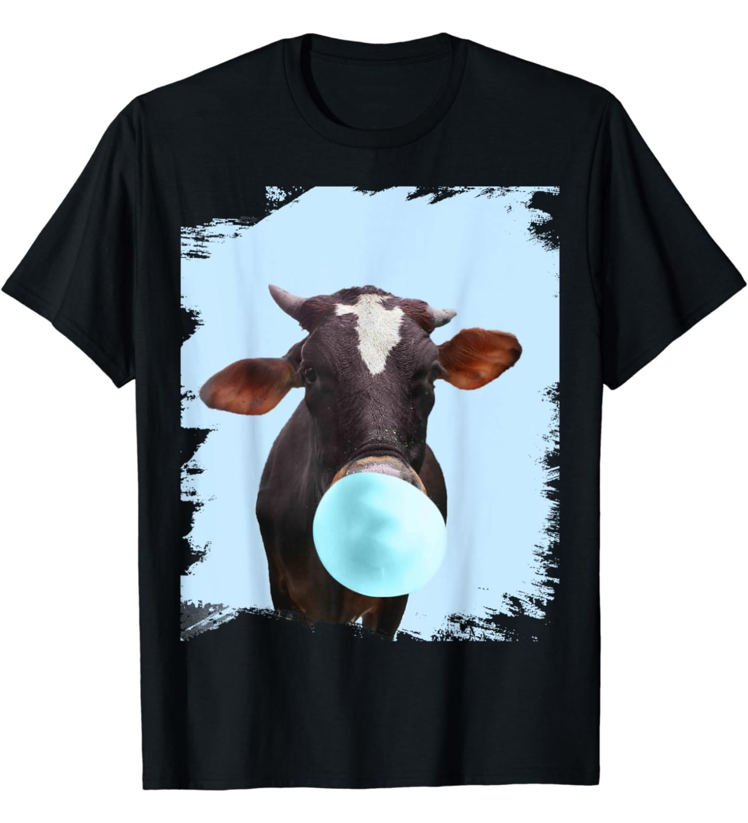 Cute Cow Chews Blue Gum T-Shirt