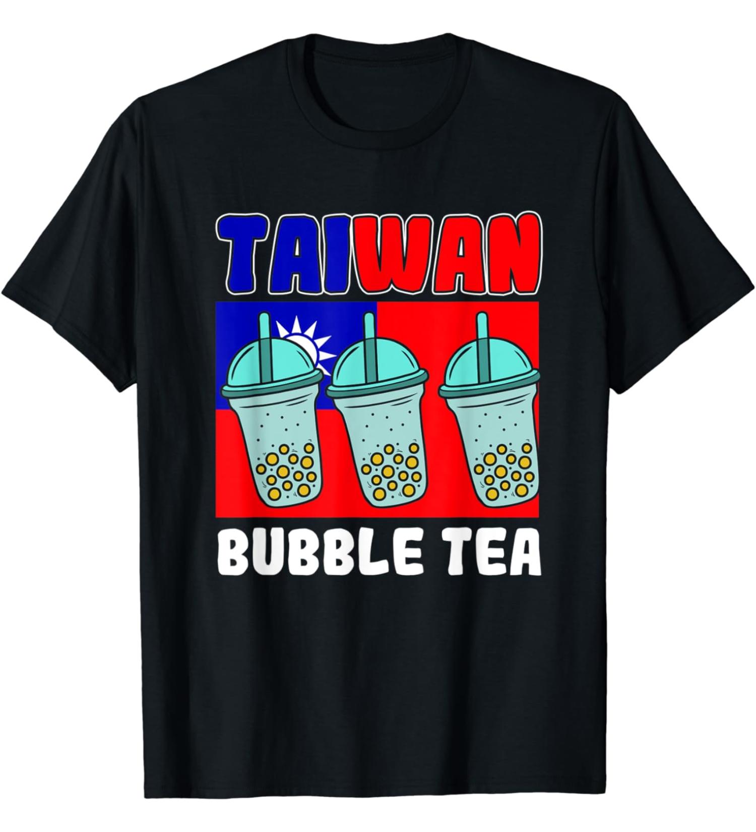 Mens Taiwan Bubble Tea Boba Tea Bubble Milk Tea T-Shirt