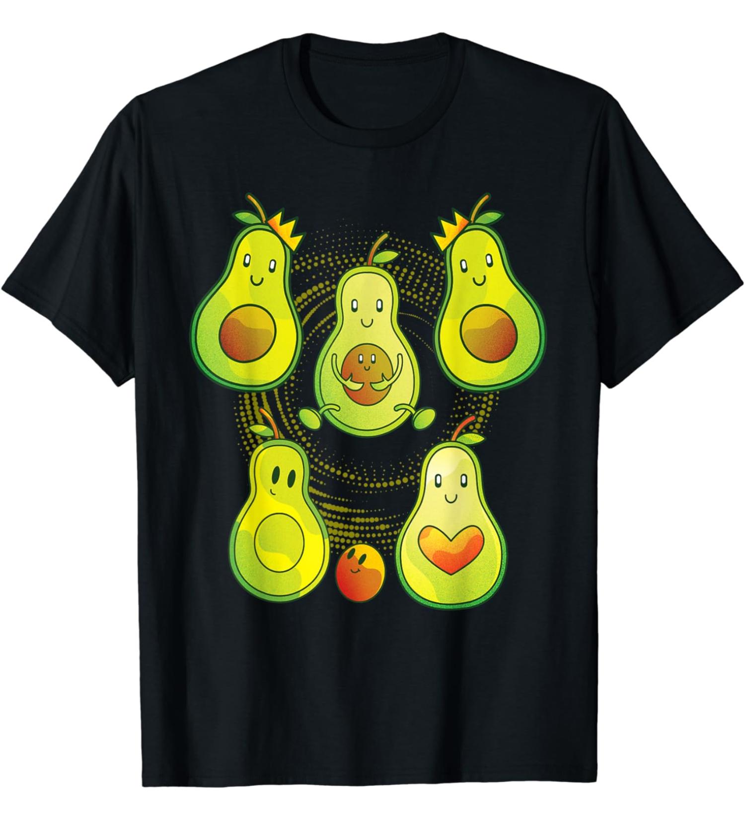 Cute Avocado Family Avocado Seeds Keto Avocado T-Shirt