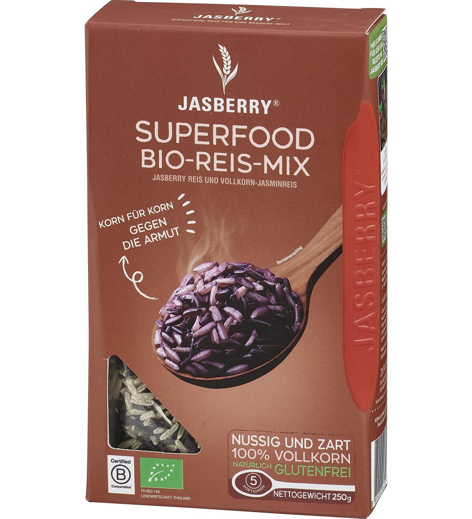 Organic Wholegrain Rice Jasberry Superfood 250g - Variant Mix