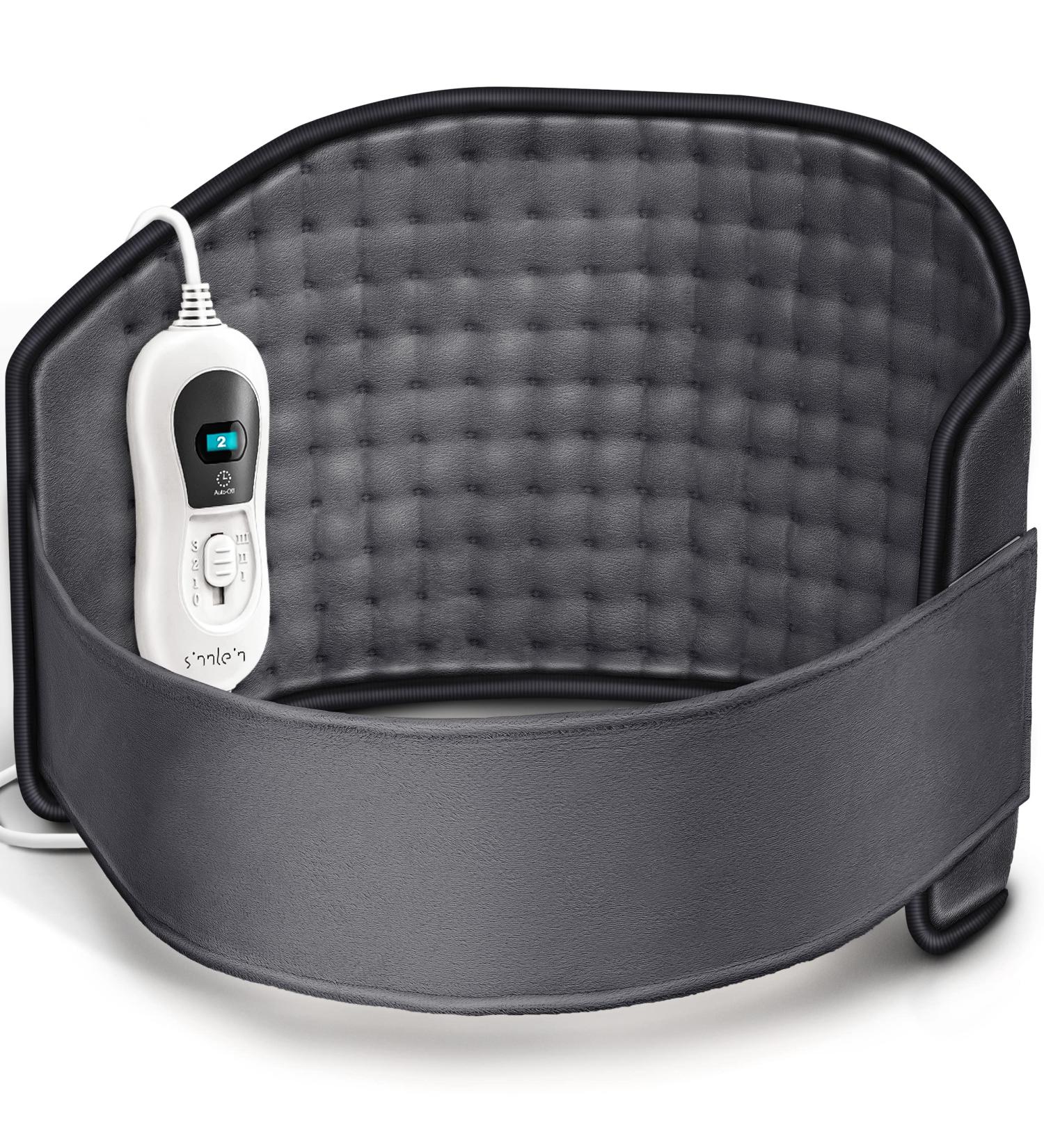 Shop Sinn Heating Pillow for Back & Neck - 3 Temperature Levels Auto Shut-Off Adjustable Band | International Shipping Available - Buy Online on GoSupps.com