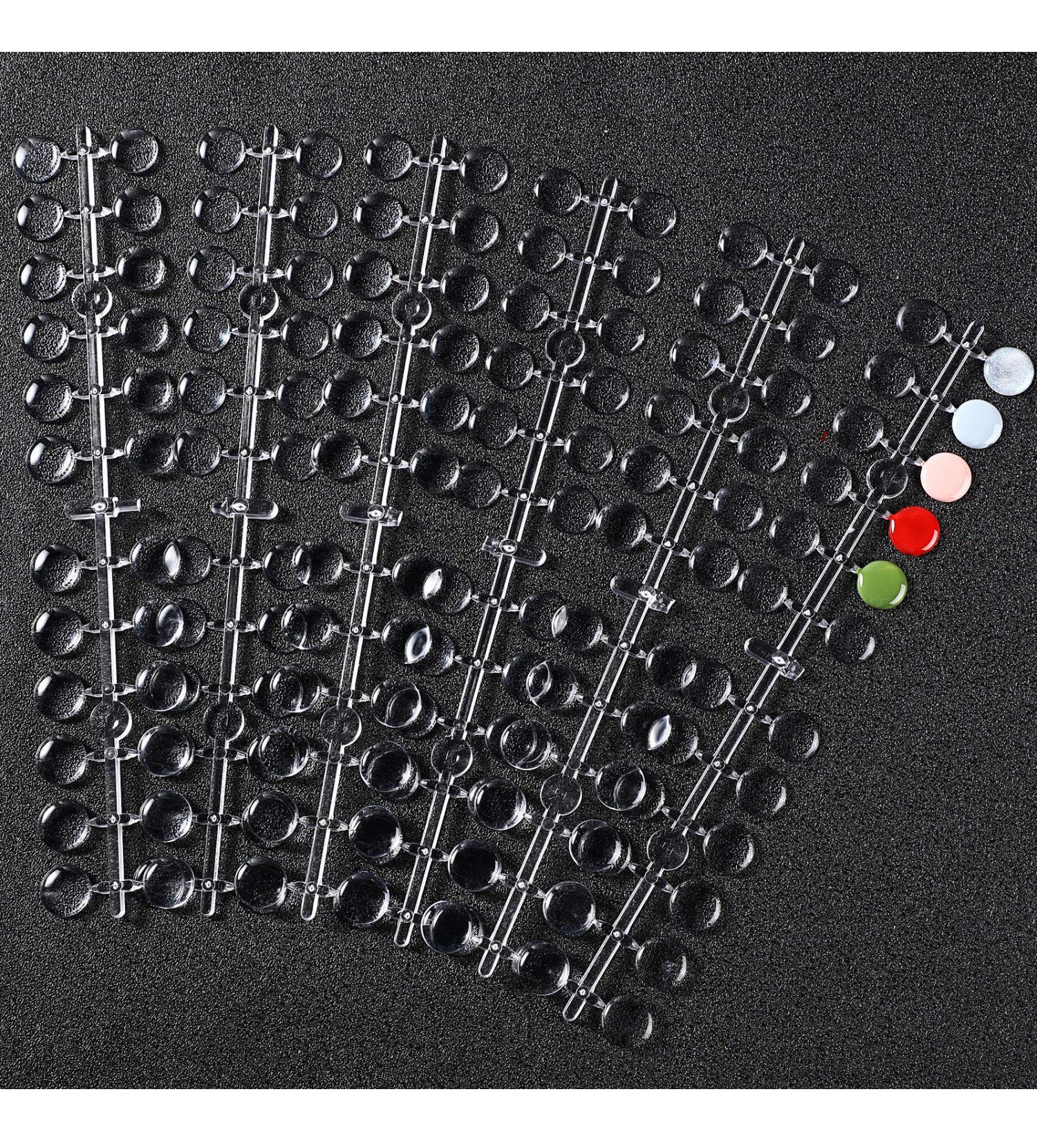 240 False Nail Tips Color Chart Display Card with Adhesive Stickers - Nail Art Color Swatch for Polish - Buy Online on GoSupps.com