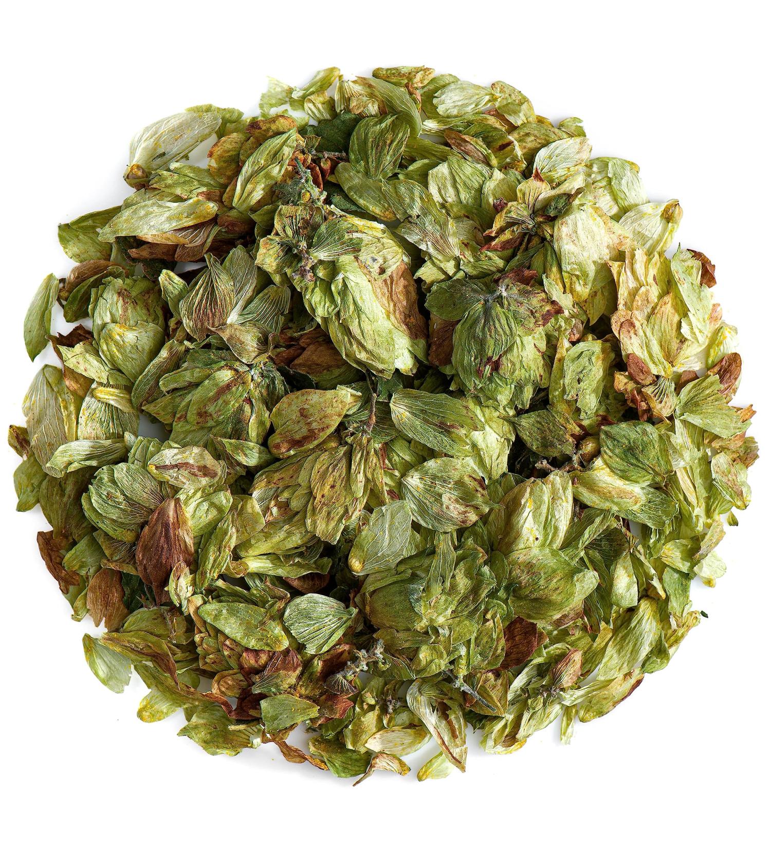 Hops Whole Leaf Organic Dried - 350g | Ideal for Tea | Hop Cone Flowers Leaves - Buy Online on GoSupps.com