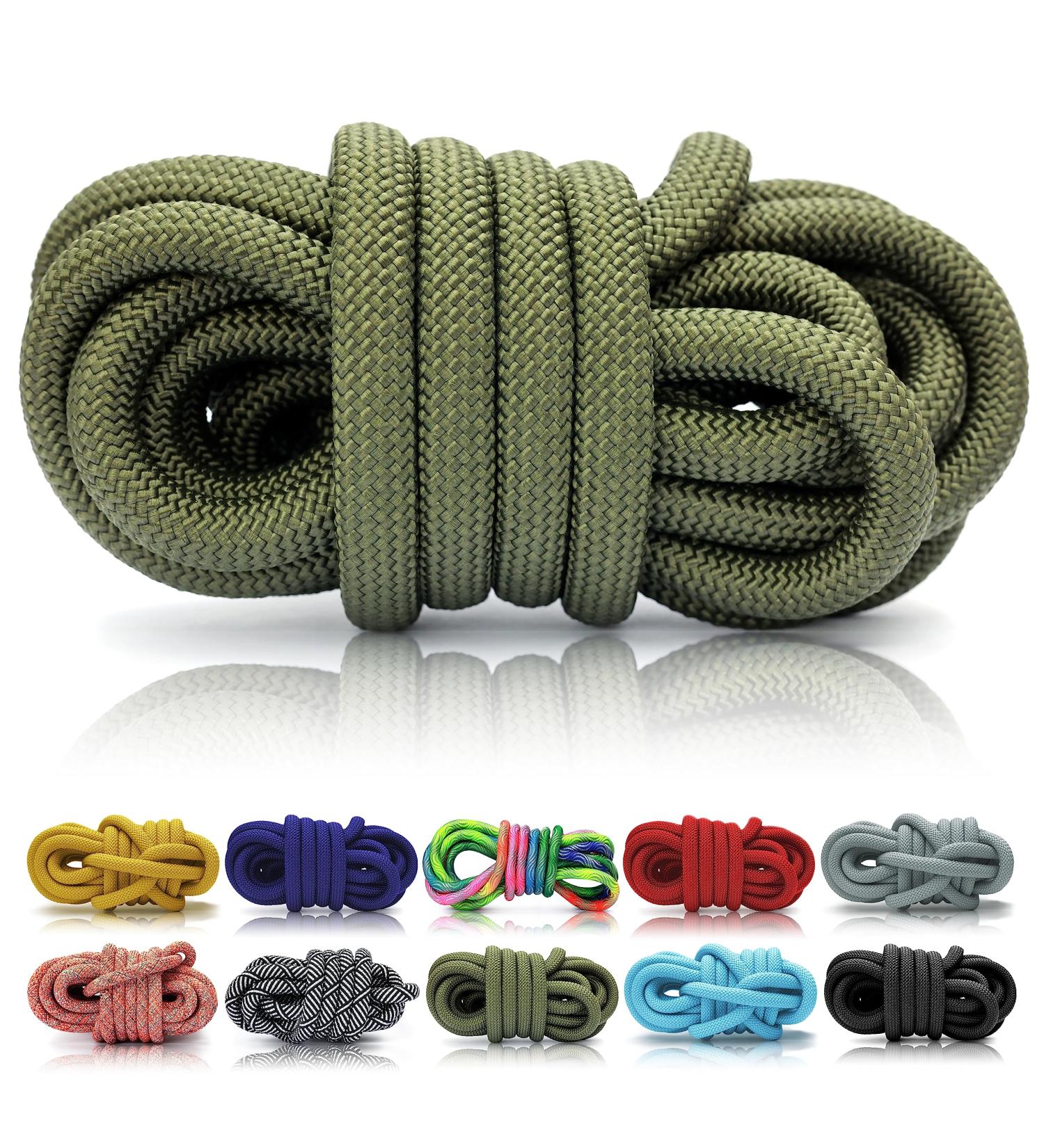 Ganzoo PPM Rope - 5m Army Green Dog Leash & Collar | Strong 8mm Polypropylene Multifilament Rope for Rigging & Outdoor Use - Buy Online on GoSupps.com