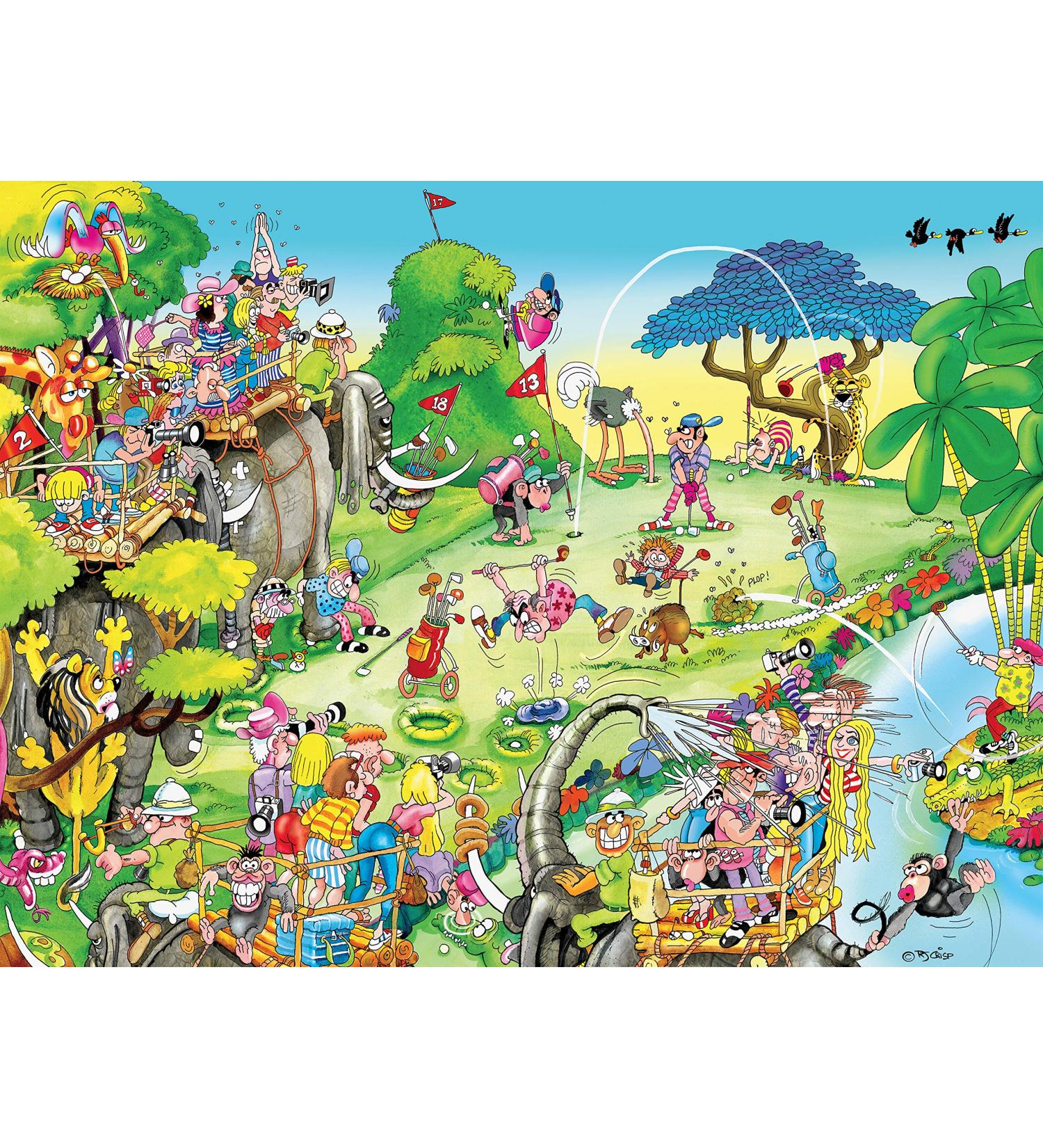 Ceaco Comic Capers Golf Safari 300 Piece Jigsaw Puzzle - Buy Online on GoSupps.com