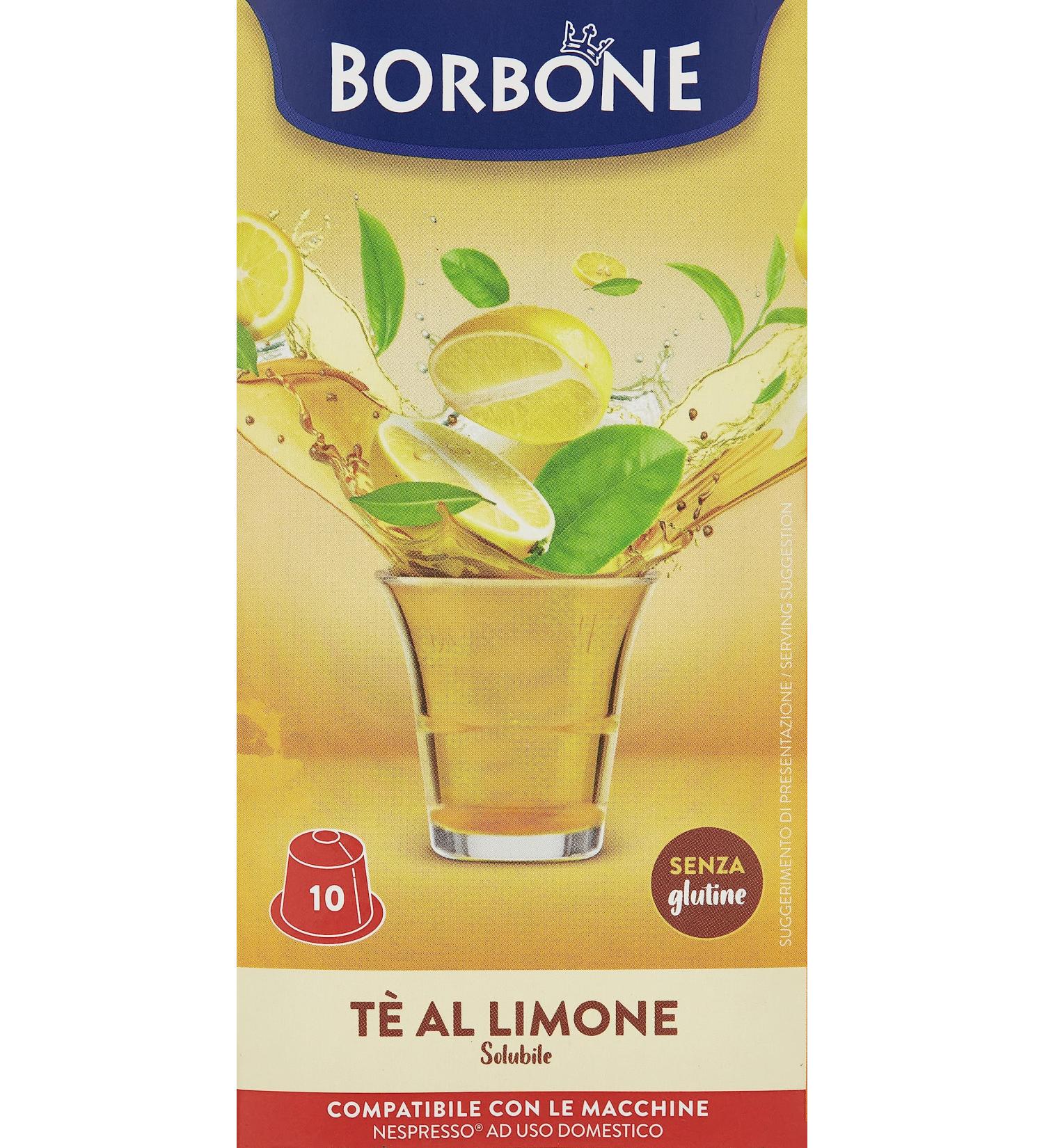 CAFF BORBONE LEMON TEA - 10 NESPRESSO COMPATIBLE CAPSULES 9g - Buy Online on GoSupps.com
