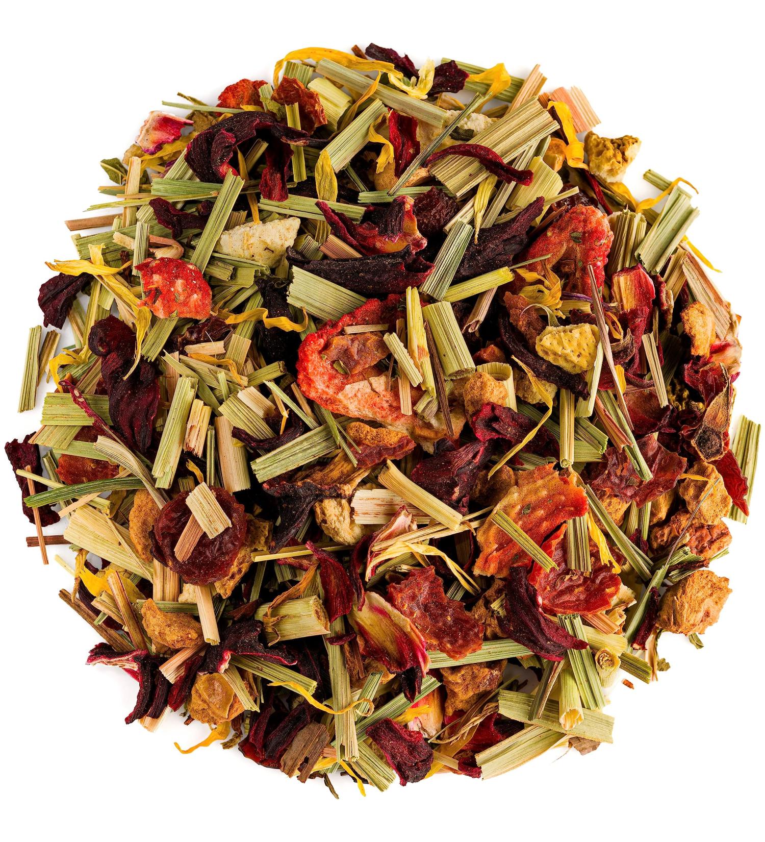 Red Berry Organic Fruit Tea 200g - Fruity Herbal Infusion Tisane | Shop Now - Buy Online on GoSupps.com