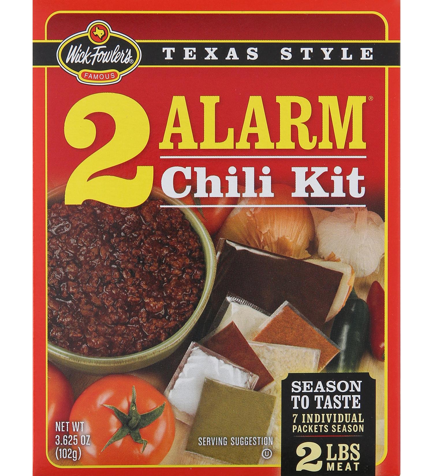 Wick Fowler's Chili 2 Alarm Kit 3.625 oz - Make Delicious Chili at Home! - Buy Online on GoSupps.com
