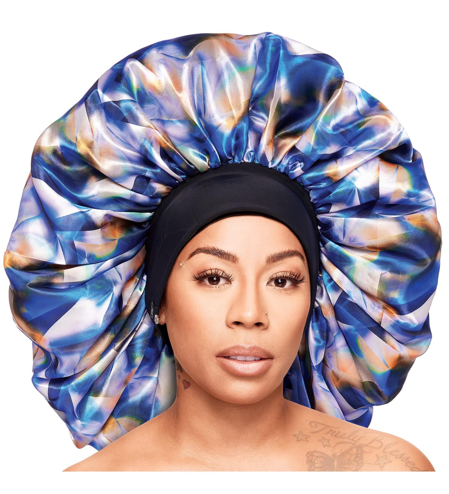 Red by Kiss Wide Edge Reversible Silky Bonnet, RoyalLux X Keyshia Cole Frizz-Free Sleep Cap - Super Jumbo Diamond - Buy Online on GoSupps.com