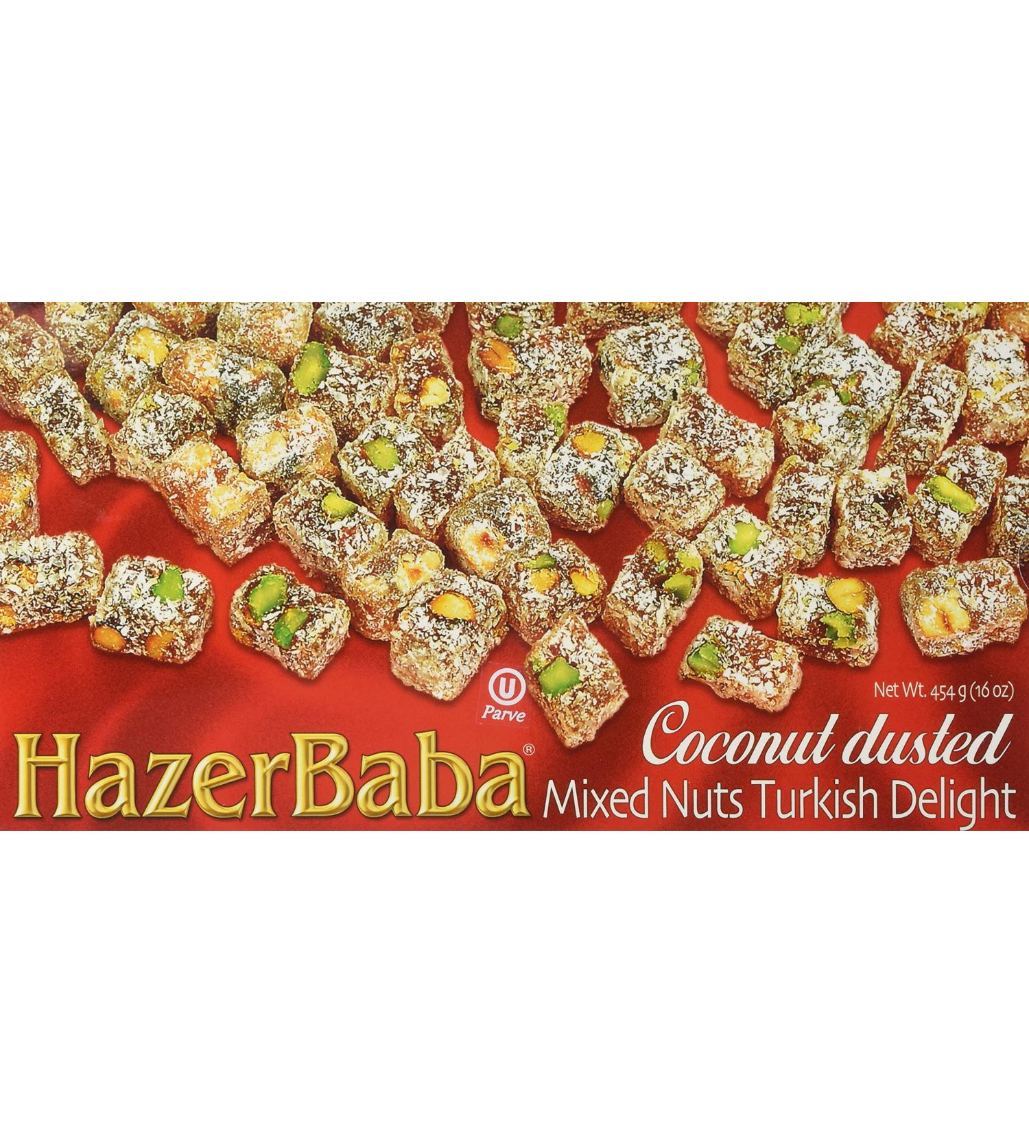Mixed Turkish Delight w/ Nuts and Coconut (Pistachio  Almond & Hazelnut) 16 Oz - Buy Online on GoSupps.com