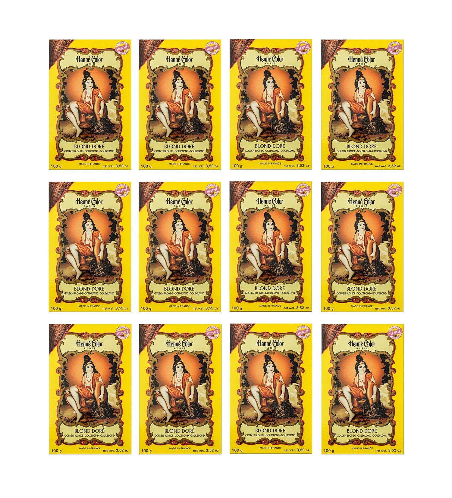 12 x 100g Henna Color Natural Hair Dye Blond Pamai Pai Henn Powder Plant Hair Color