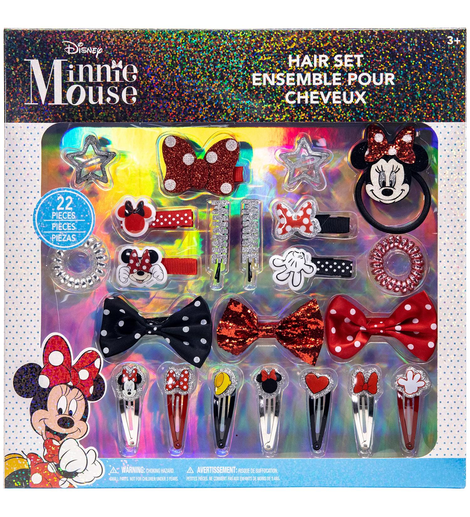 Minnie Mouse Hair Accessories Kit Gift Set for Kids - 22 Pcs for Parties & Makeovers - Buy Online on GoSupps.com