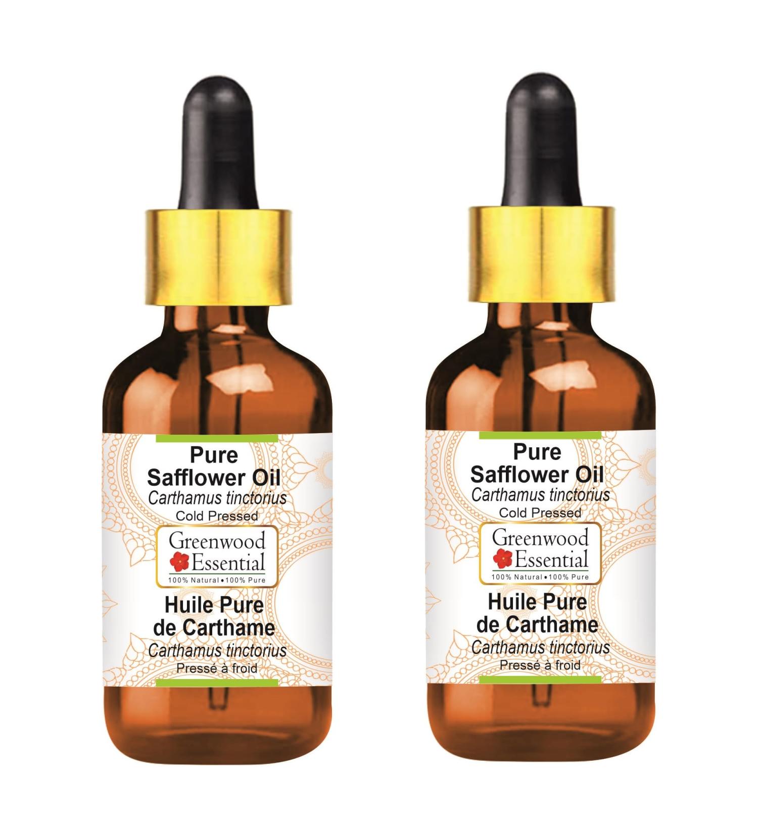 Greenwood Essential Natural Thistle Oil (Carthamus Tinctorius) - Cold-Pressed Therapeutic Quality - Pack of 2 (100ml Each) - International Shipping - Buy Online on GoSupps.com