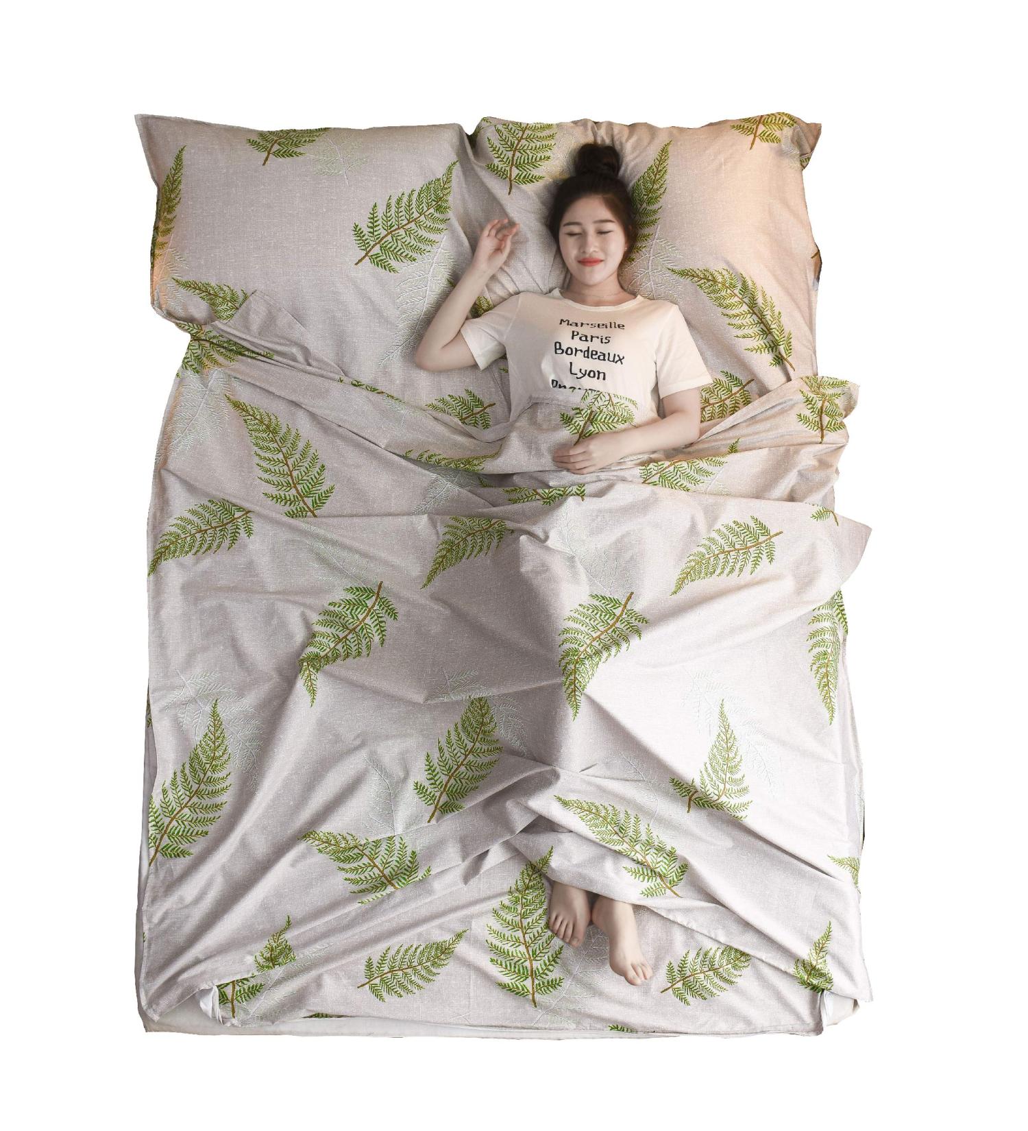 Azarxis Cotton Sleeping Bag Liner - Lightweight Travel Sheet for Camping and Backpacking - White, Size L - Buy Online on GoSupps.com