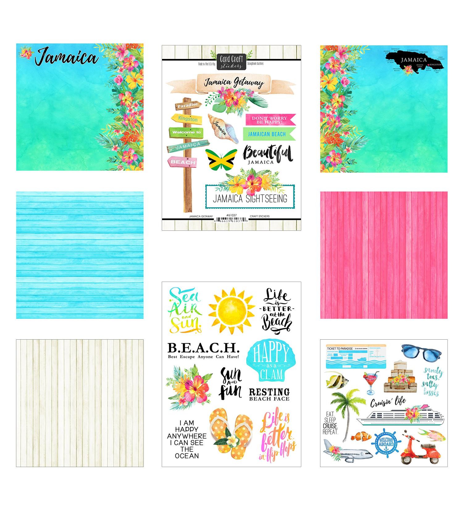 Scrapbook Customs Jamaica Getaway Scrapbook Kit