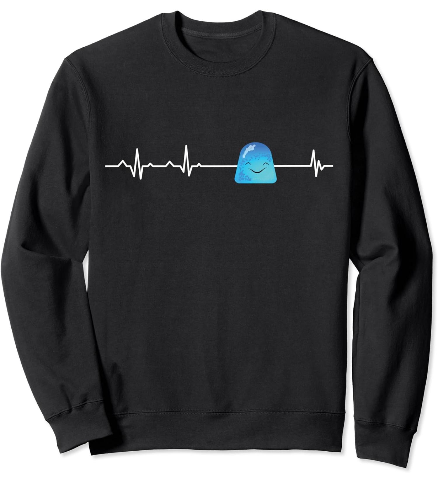 Smiling Jelly Heartbeat Gift Funny Jelly Bean Sweatshirt