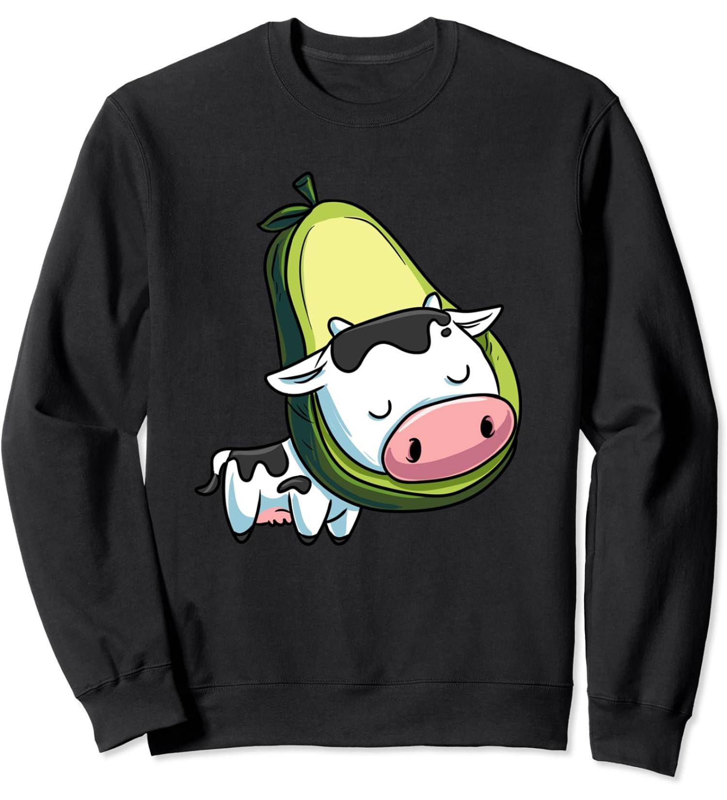Love avocado and cow avocado halloween costume Sweatshirt