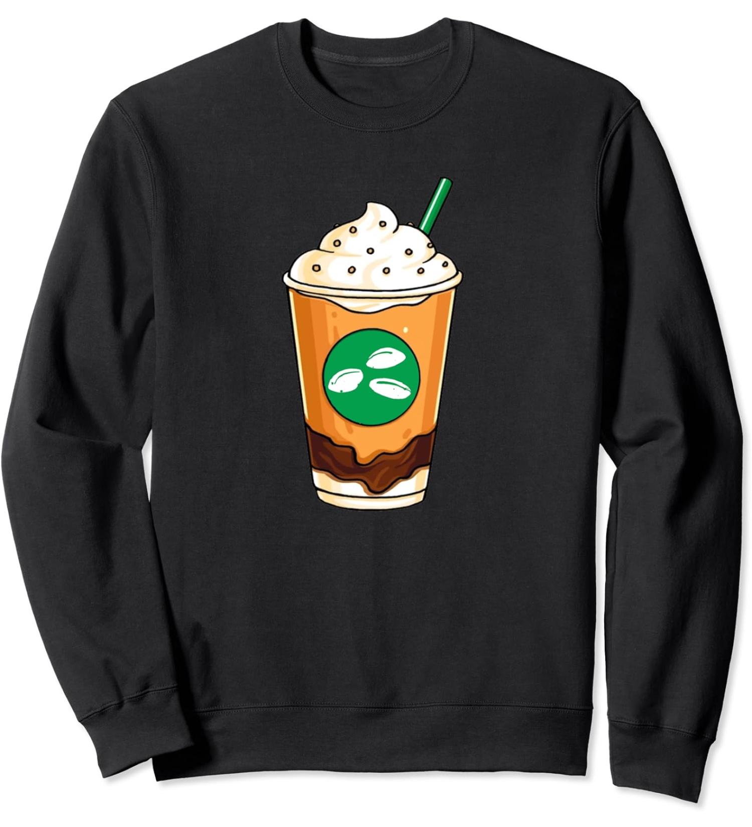 Coffee Lovers Delight Creamy Tasty Coffee Design Sweatshirt