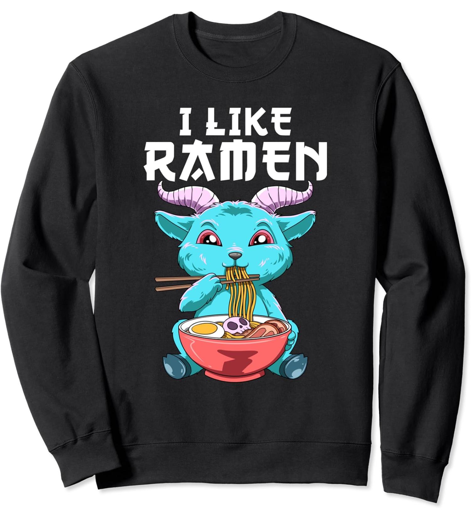 I Like Ramen Baphomet Anime Sweatshirt