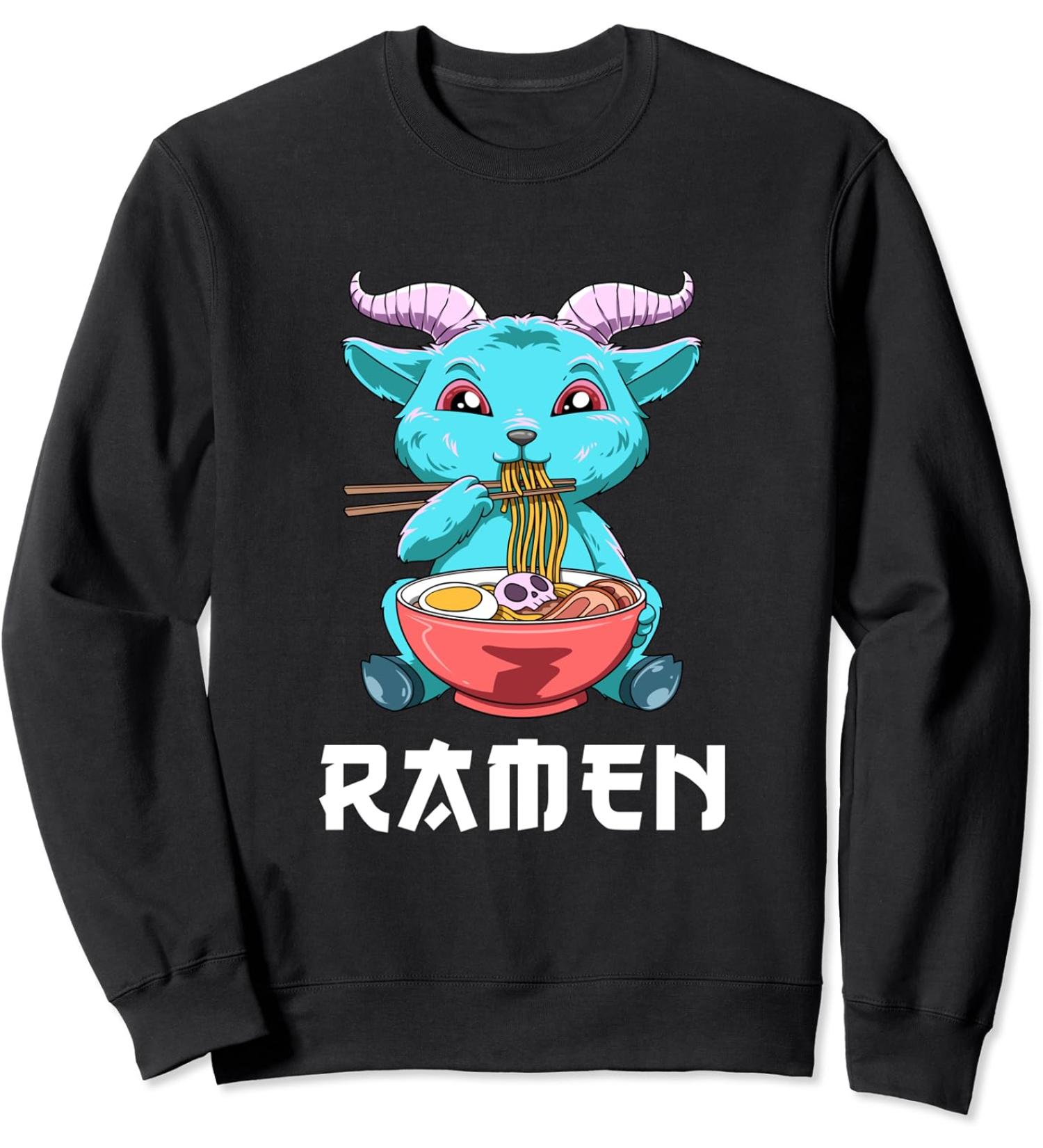 Kawaii Ramen Baphomet Sweatshirt