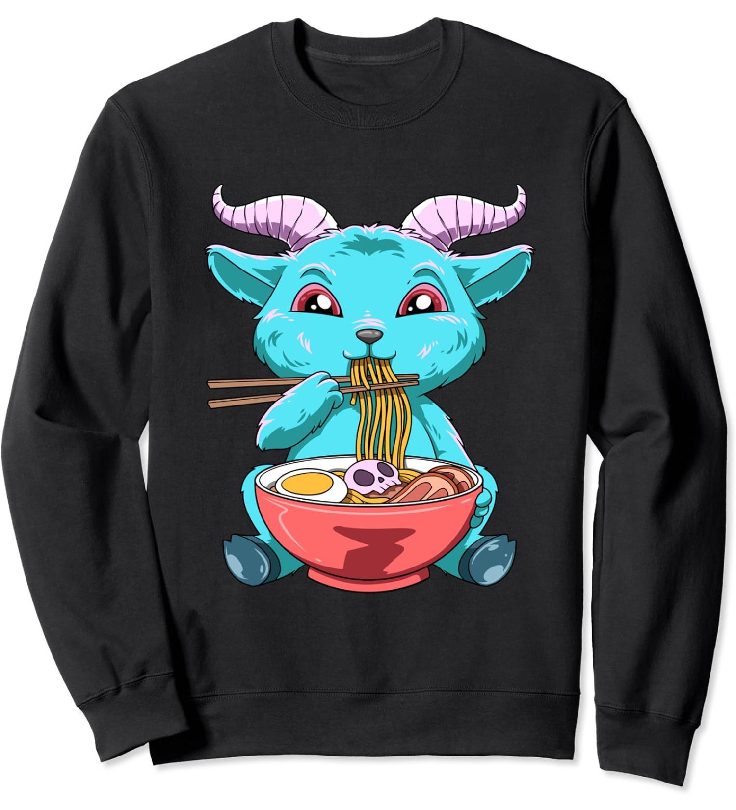 Kawaii Anime Ramen Baphomet Sweatshirt