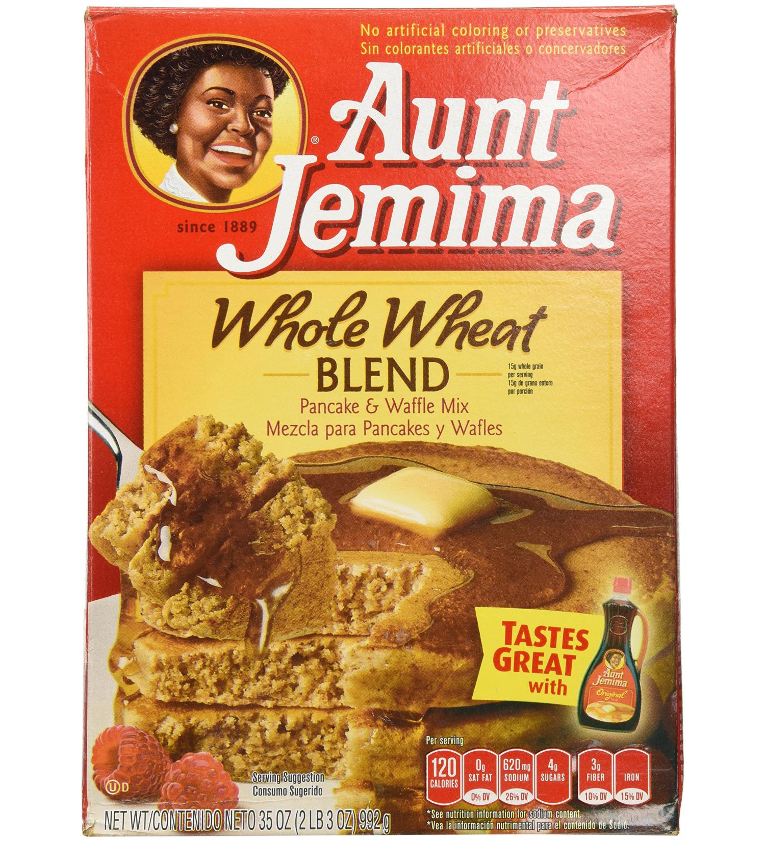 Aunt Jemima Whole Wheat Blend Pancake & Waffle Mix 35 Oz - 1 Box - Buy Online on GoSupps.com