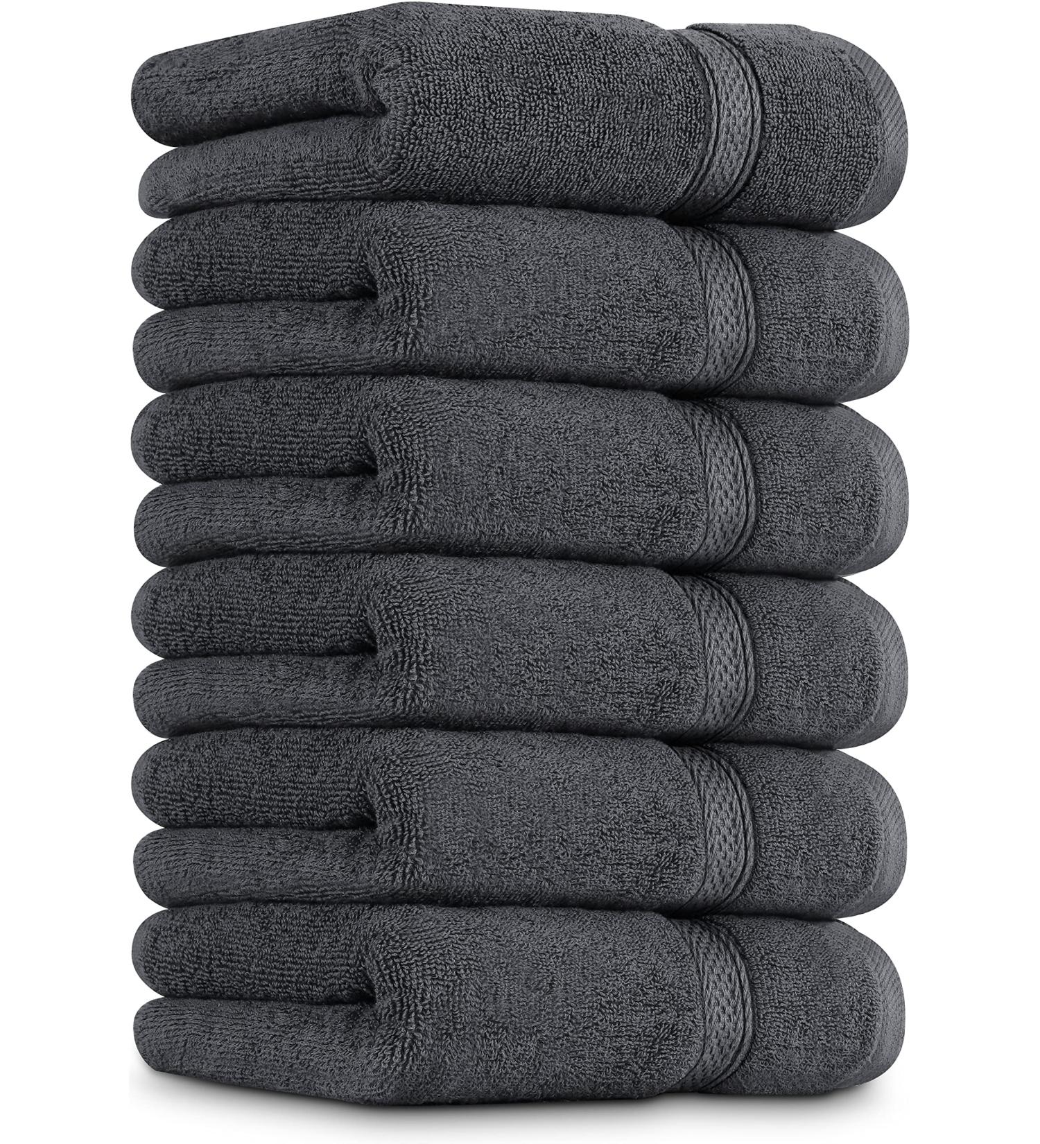 Utopia Towels 6-Pack Premium Hand Towels Set - 16x28 inches - 100% Ring Spun Cotton - Ultra Soft & Highly Absorbent 600GSM Towels for Bathroom, Gym, Shower, Hotel, Spa - Grey - Buy Online on GoSupps.com