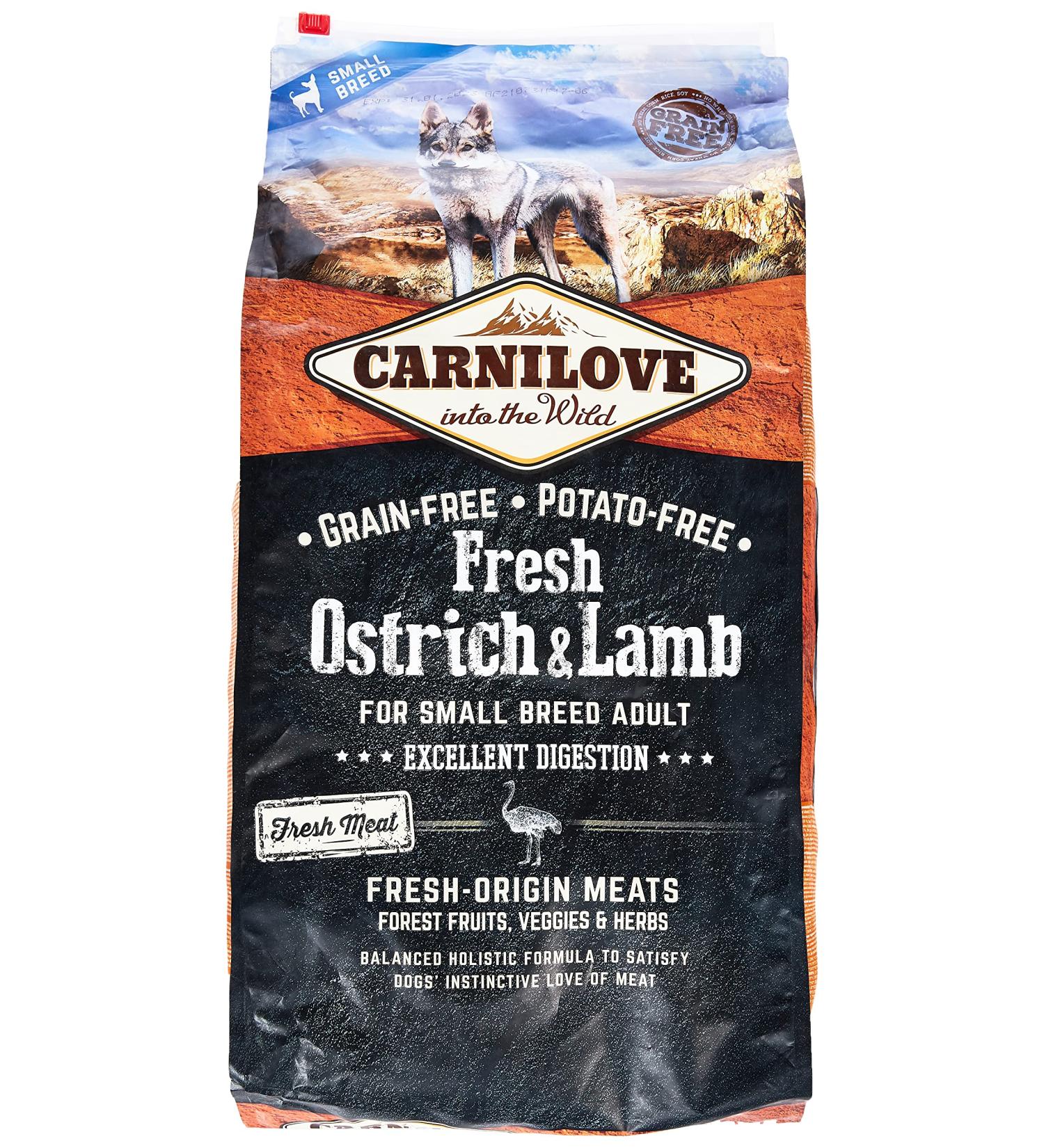 Carnilove Carnilove Canine Adulte Small Fresh Avestruz Cordier 6 kg 6000 g - Buy Online on GoSupps.com
